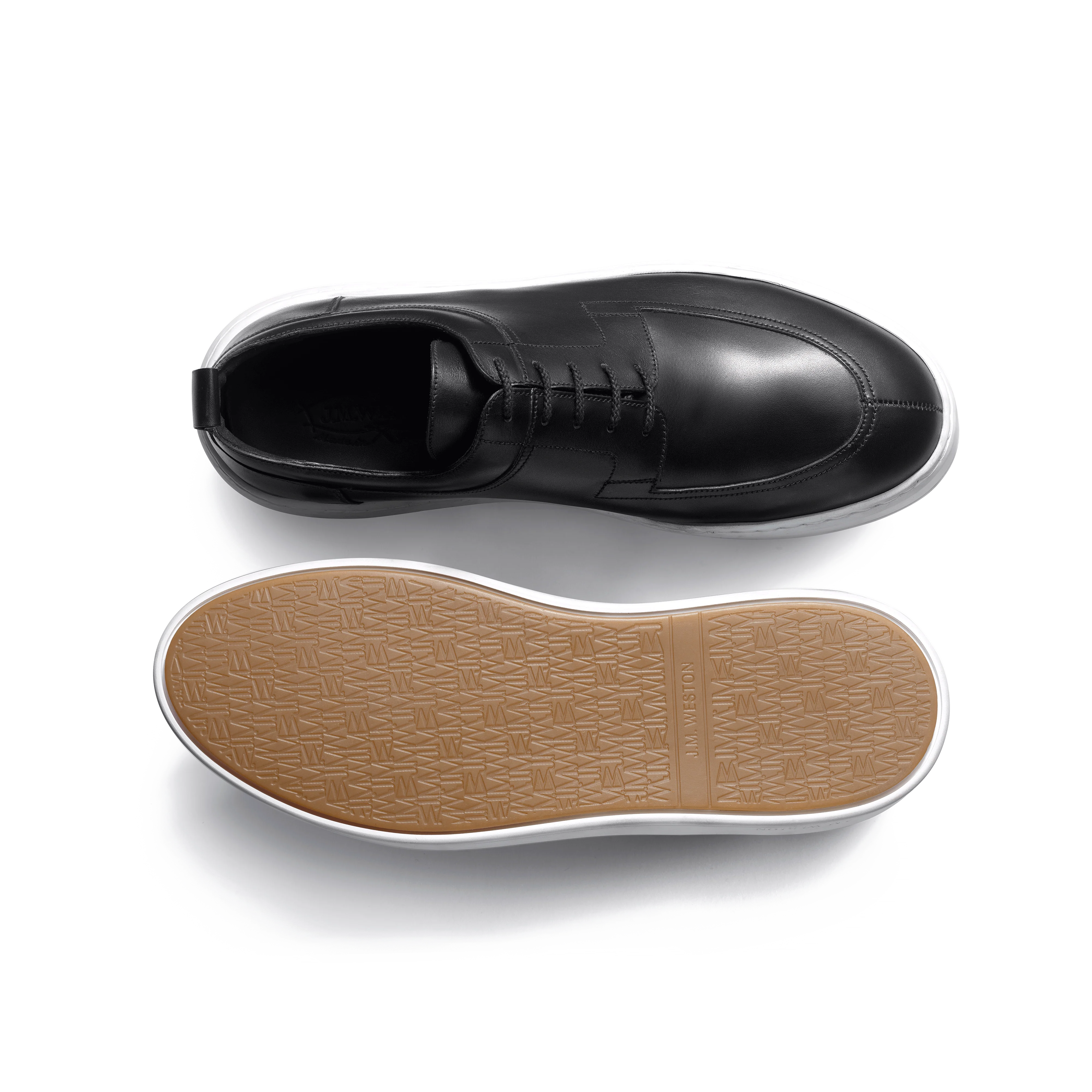 Basket Chasse On Time  [cuir veau sport noir] - Image 4