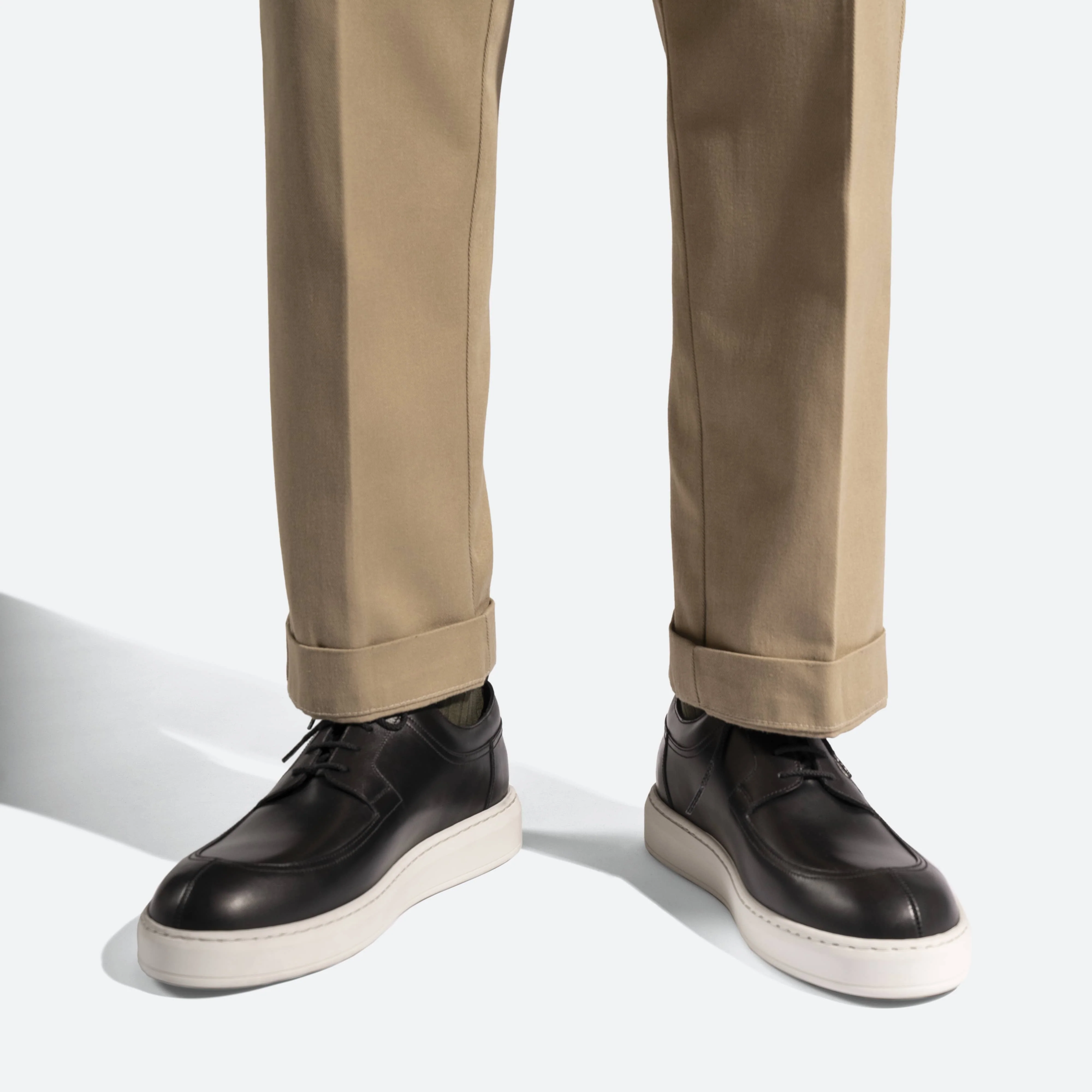 Basket Chasse On Time  [cuir veau sport noir] - Image 5