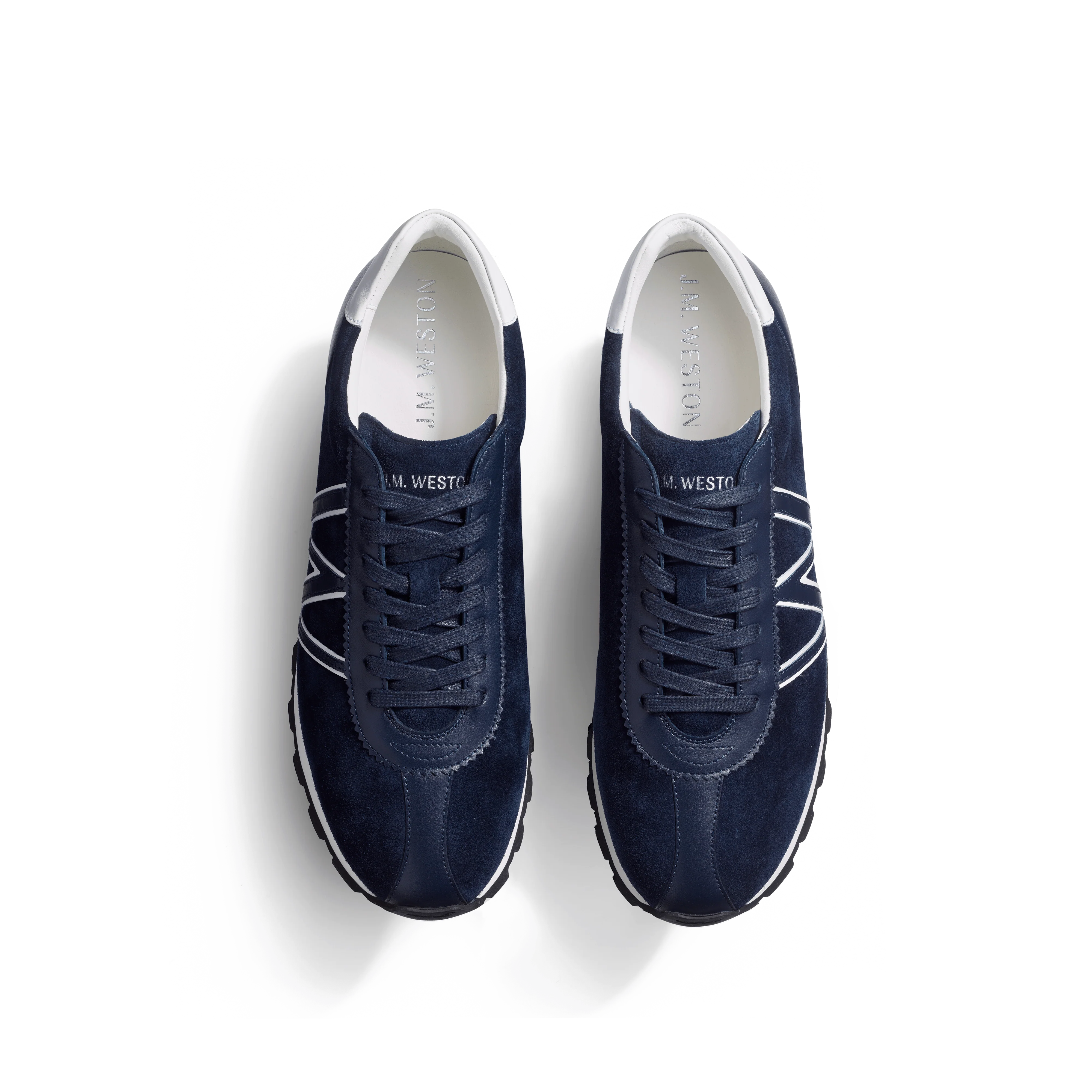 Basket On My Way [cuir velours bleu marine] - Image 3