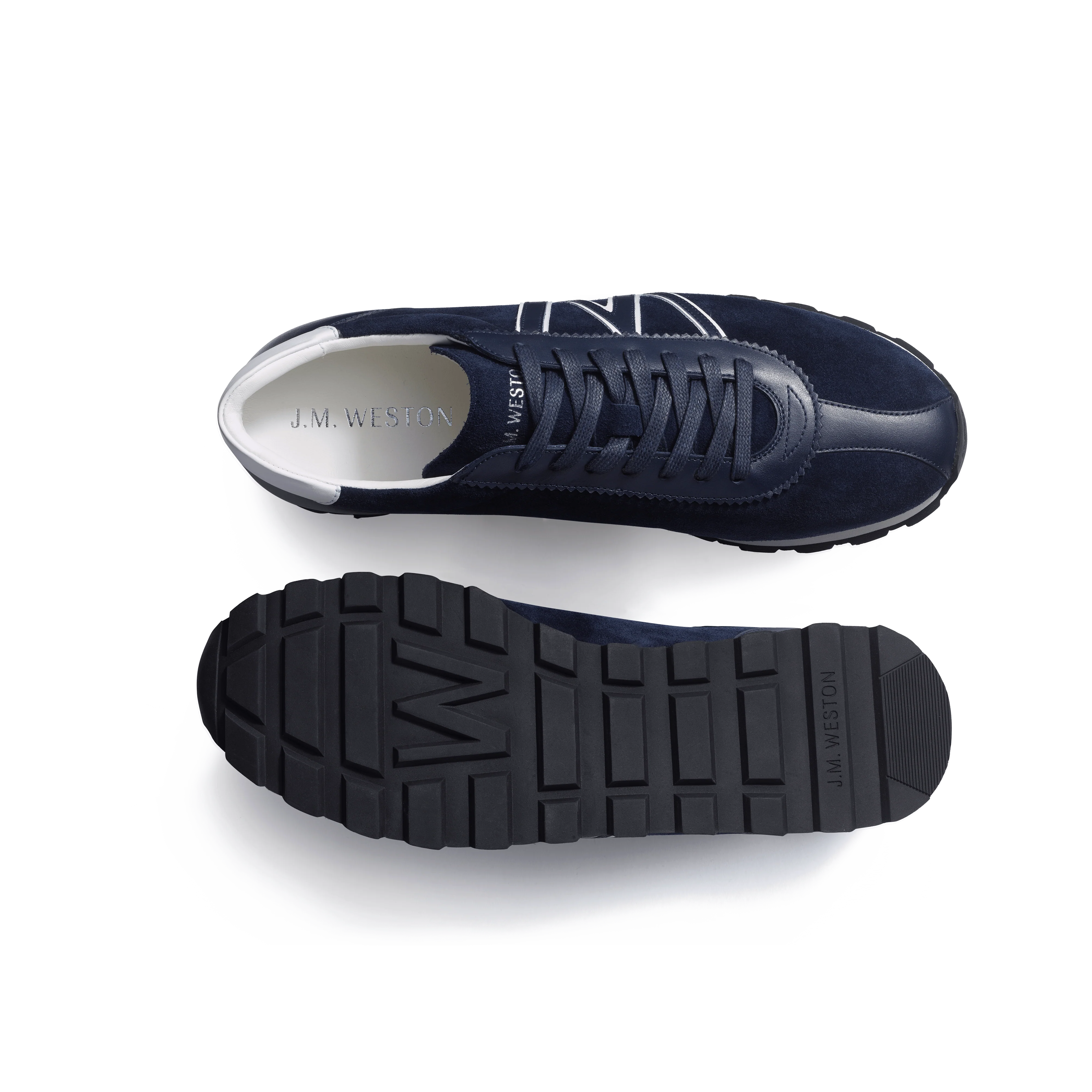 Basket On My Way [cuir velours bleu marine] - Image 4