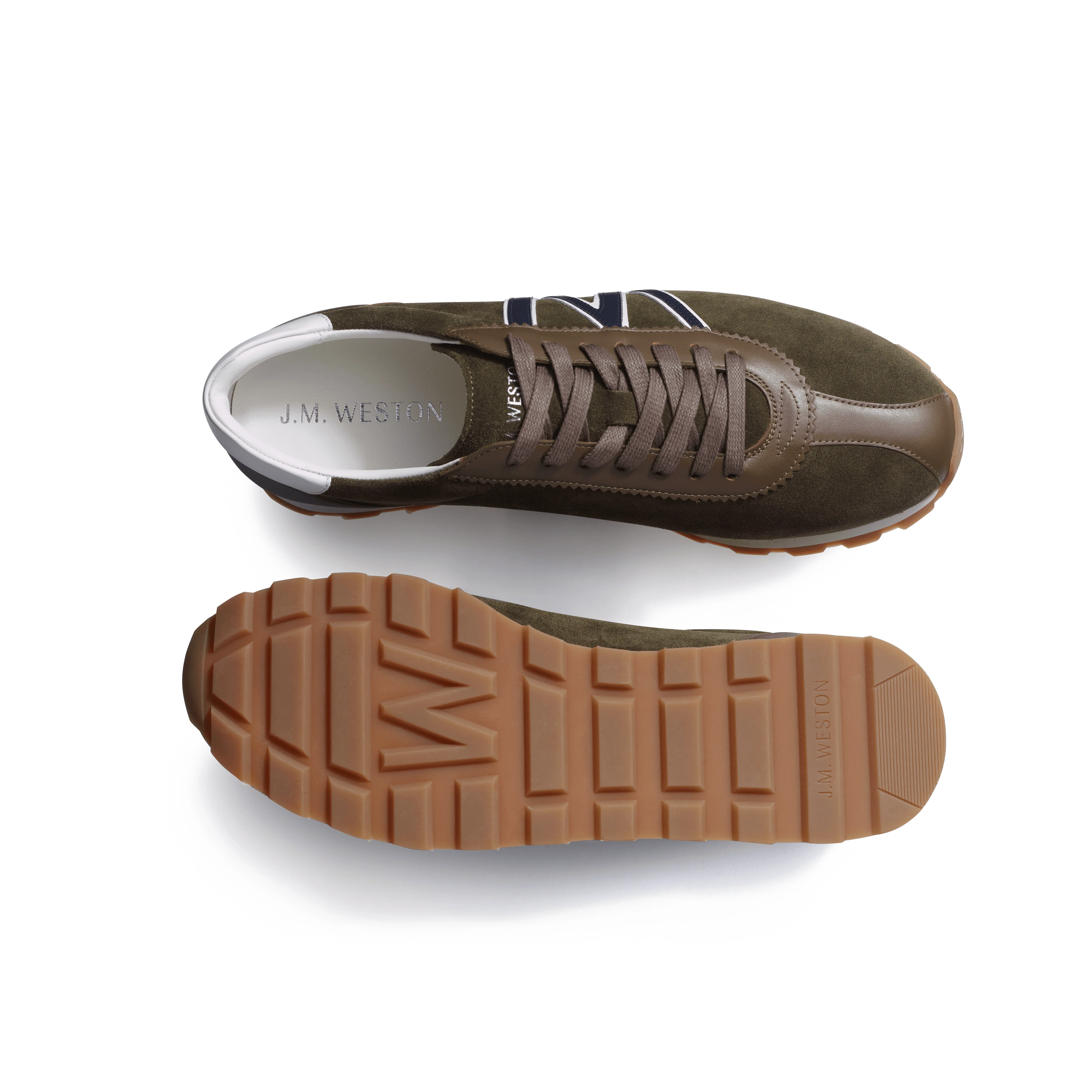 Basket On My Way [cuir velours kaki] - Image 4