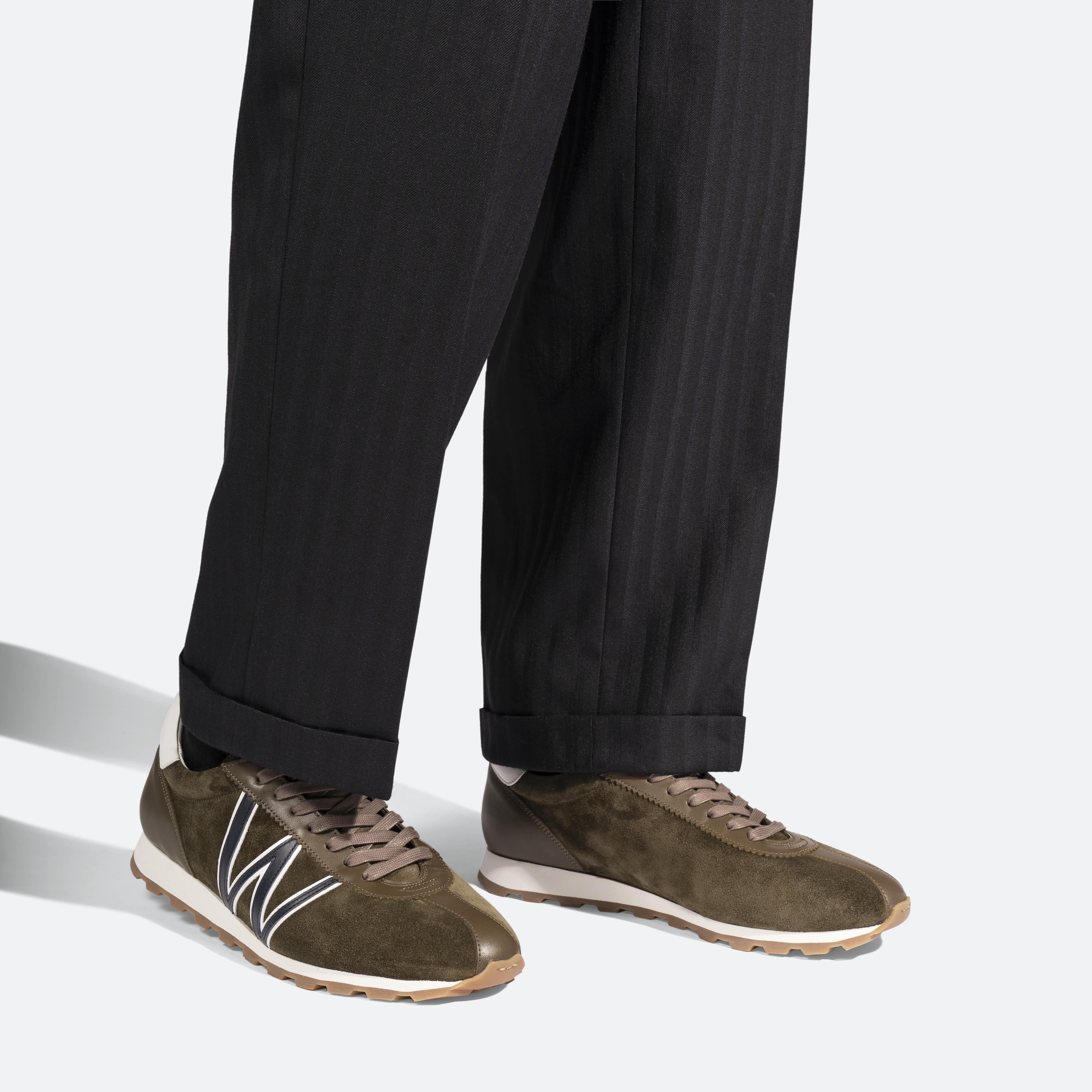 Basket On My Way [cuir velours kaki] - Image 5