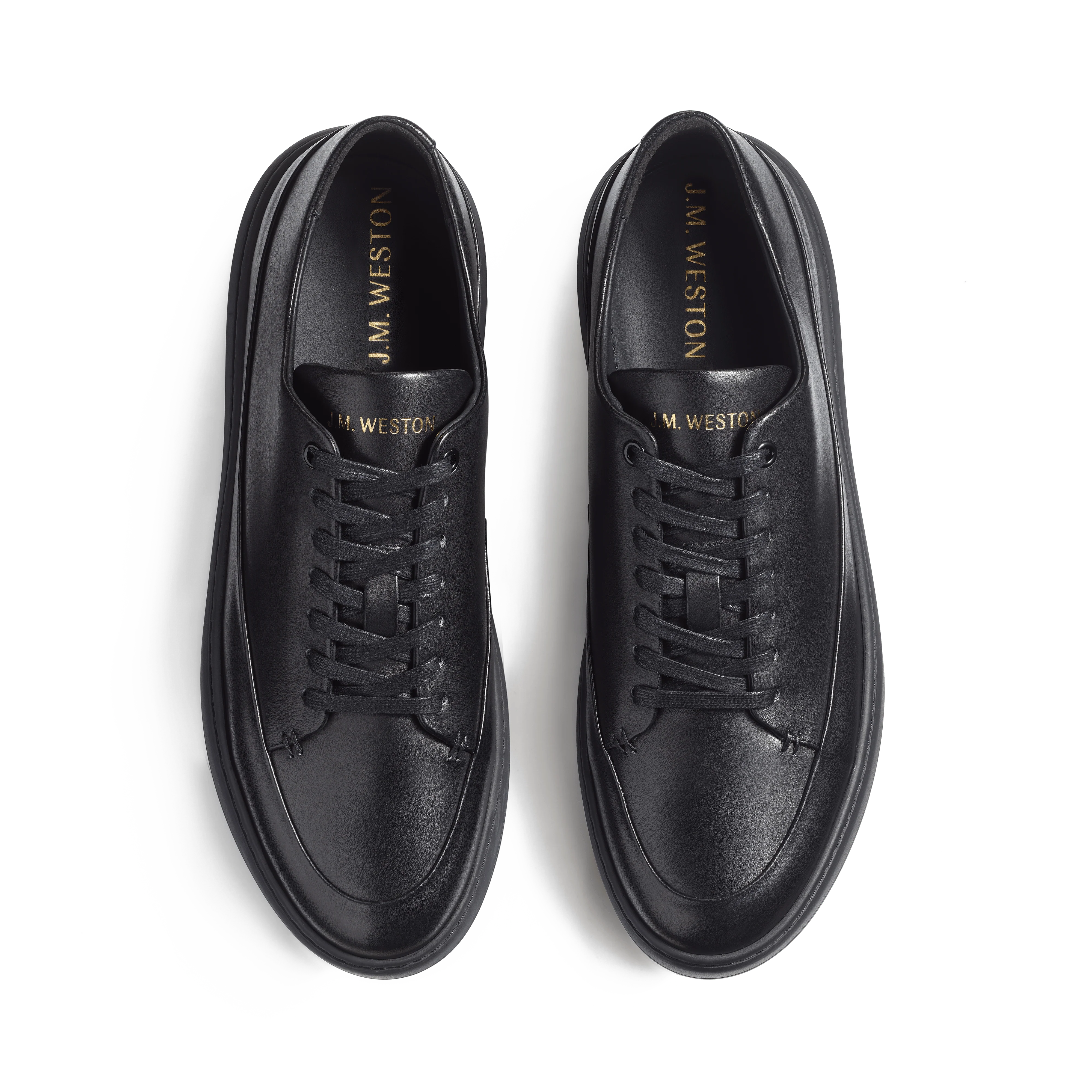 Basket On Time Canasta [cuir lisse noir] - Image 3