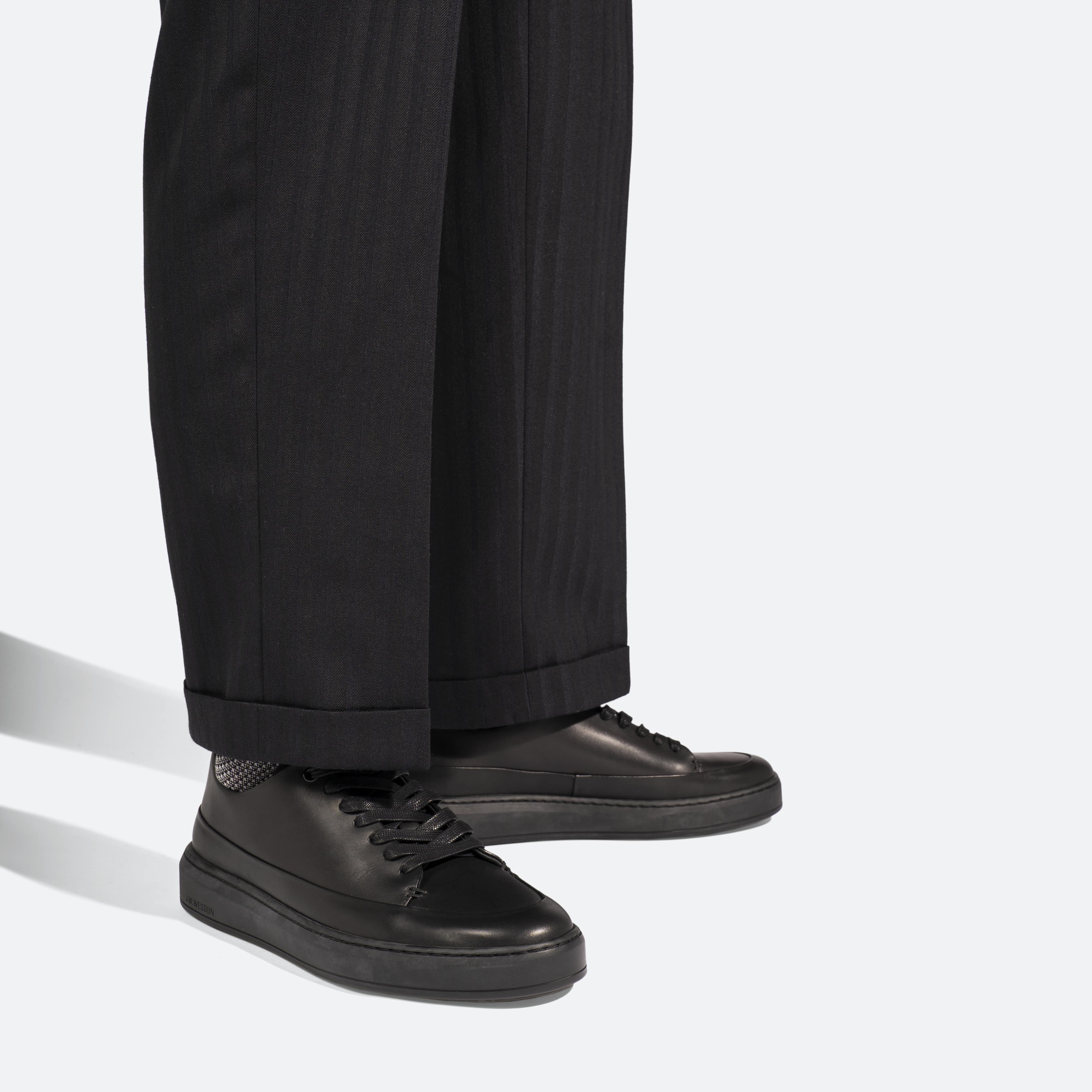 Basket On Time Canasta [cuir lisse noir] - Image 5