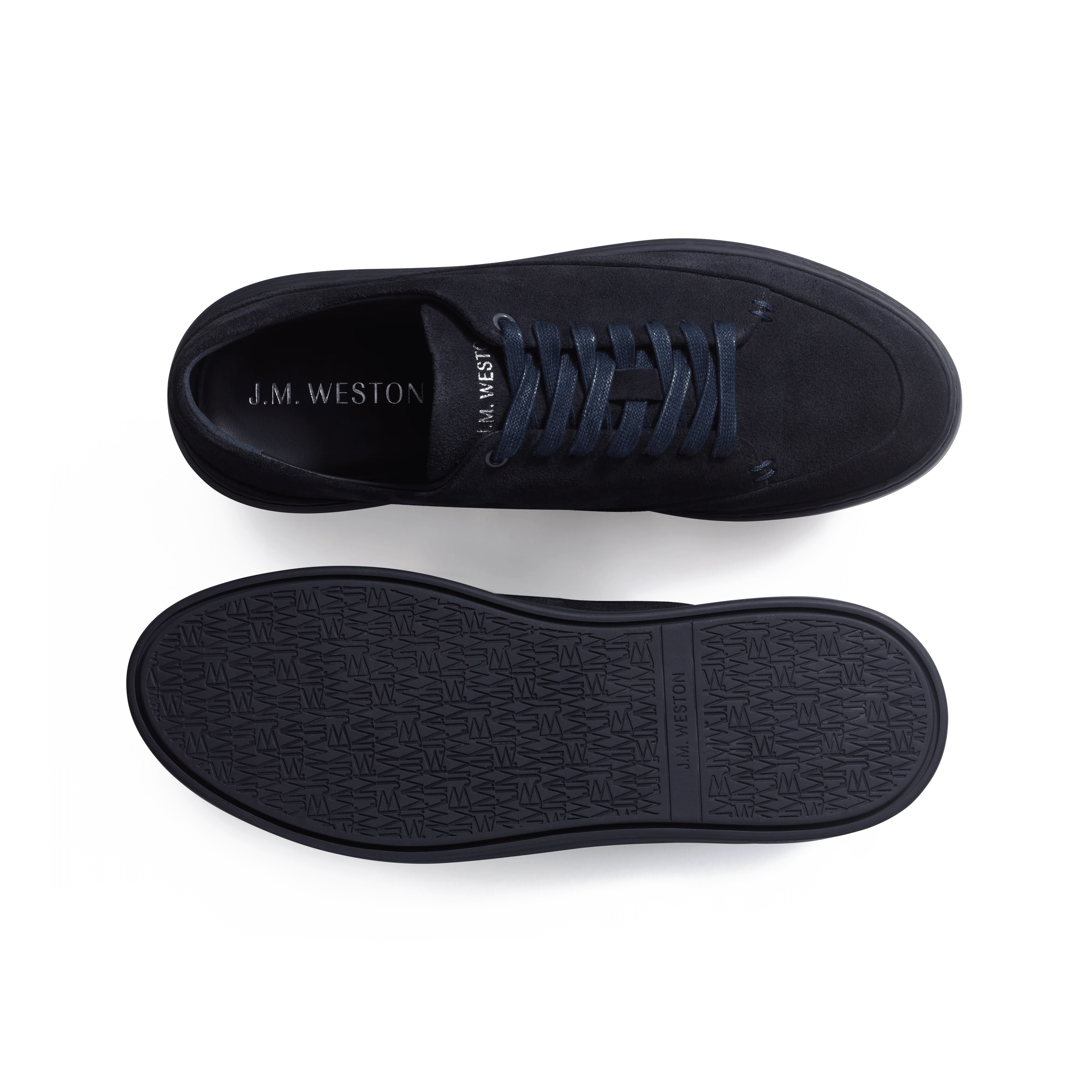 Basket On Time Canasta [cuir velours marine] - Image 4