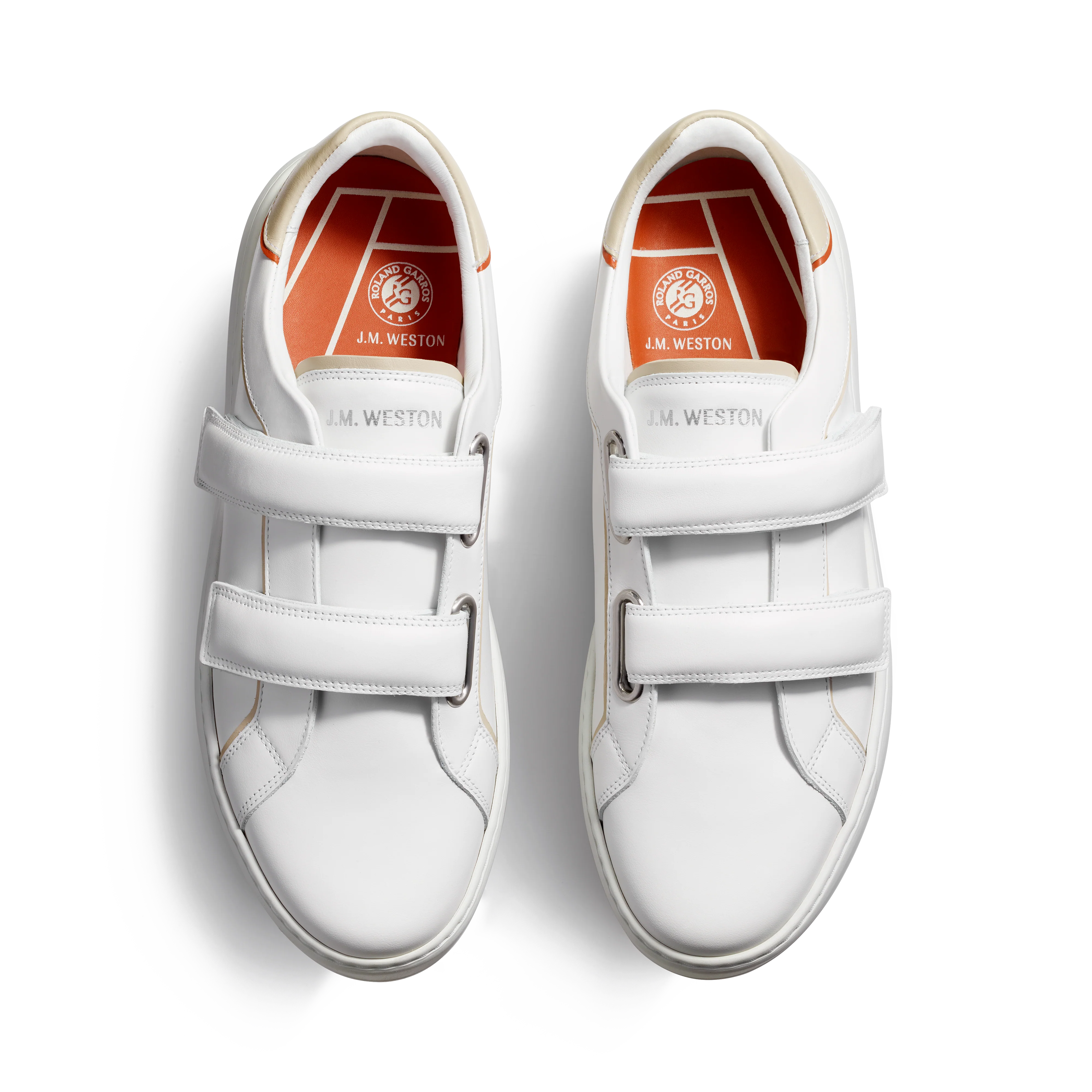 Basket On Time Roland-Garros [cuir lisse blanc] - Image 3