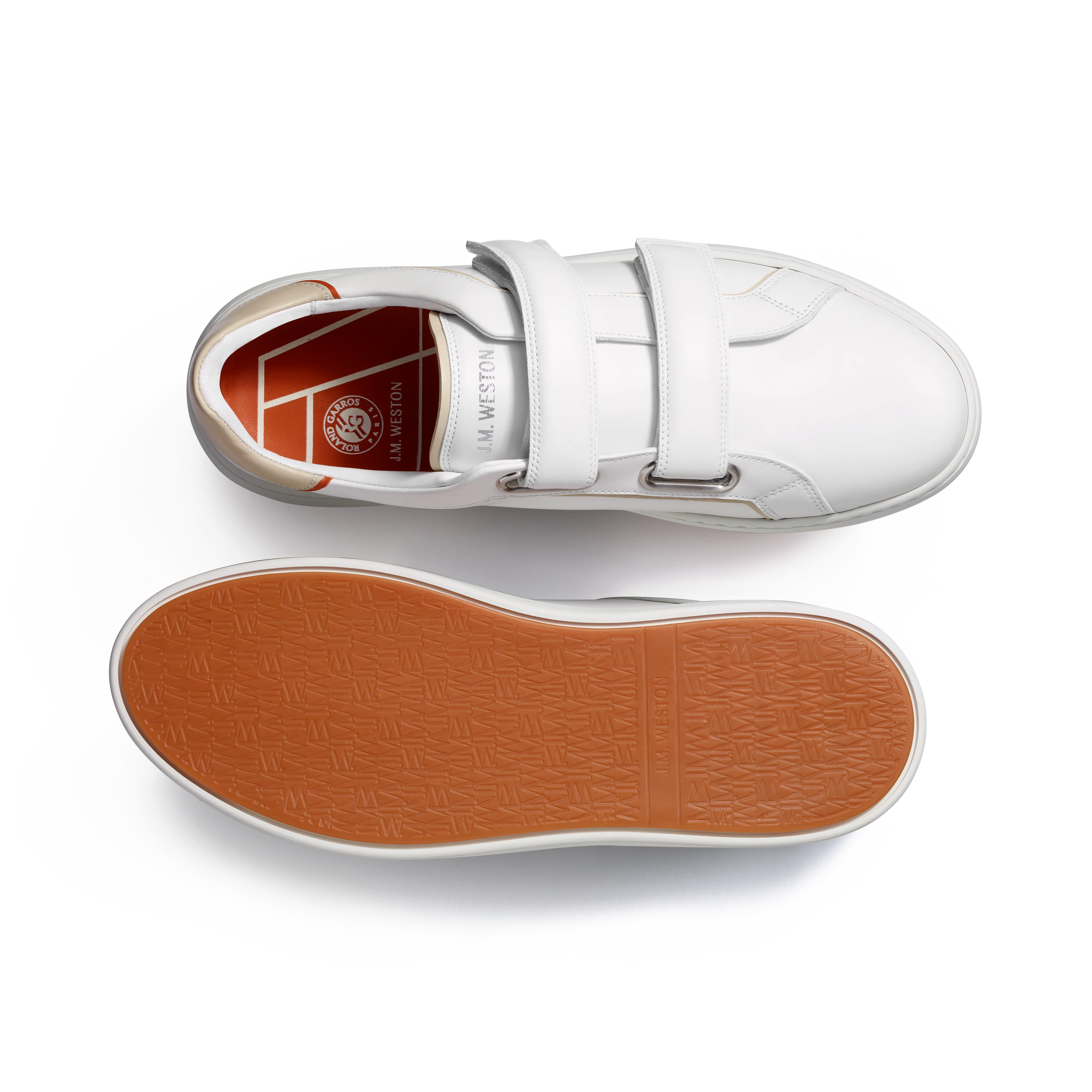 Basket On Time Roland-Garros [cuir lisse blanc] - Image 4