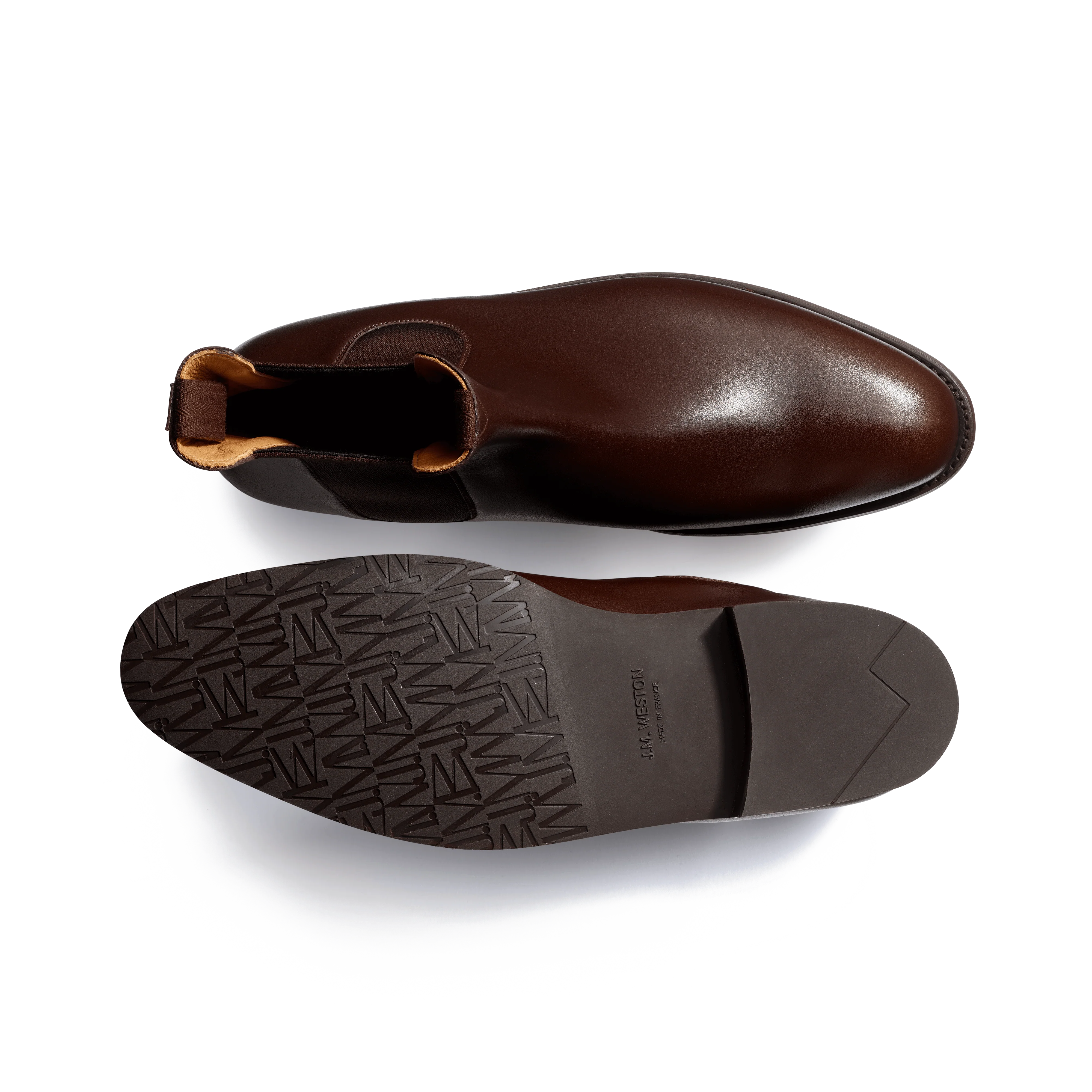 Bottine Cambre semelle gomme [homme cuir veau box marron mélèze] - Image 4