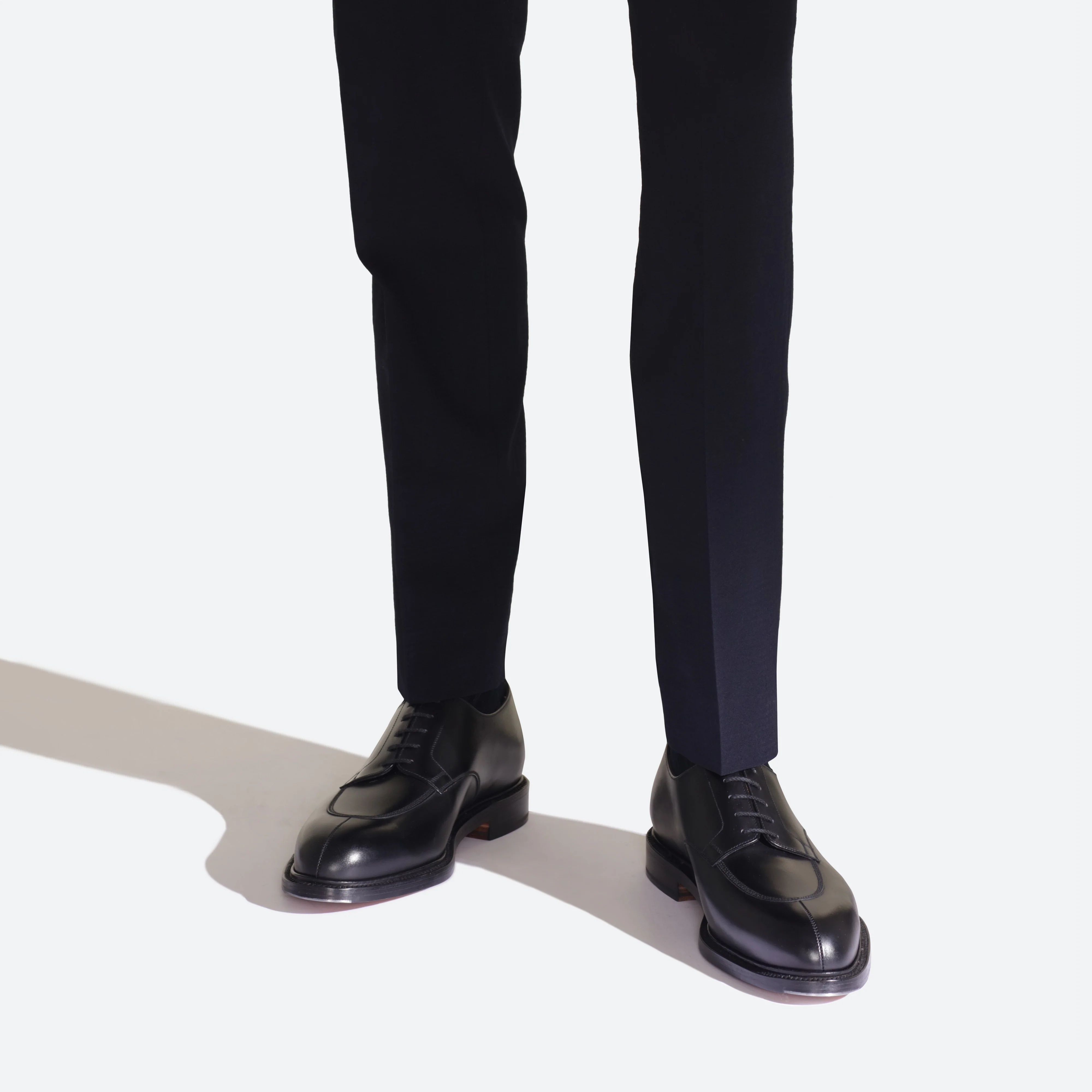 Derby demi-chasse [homme cuir lisse noir] - Image 5