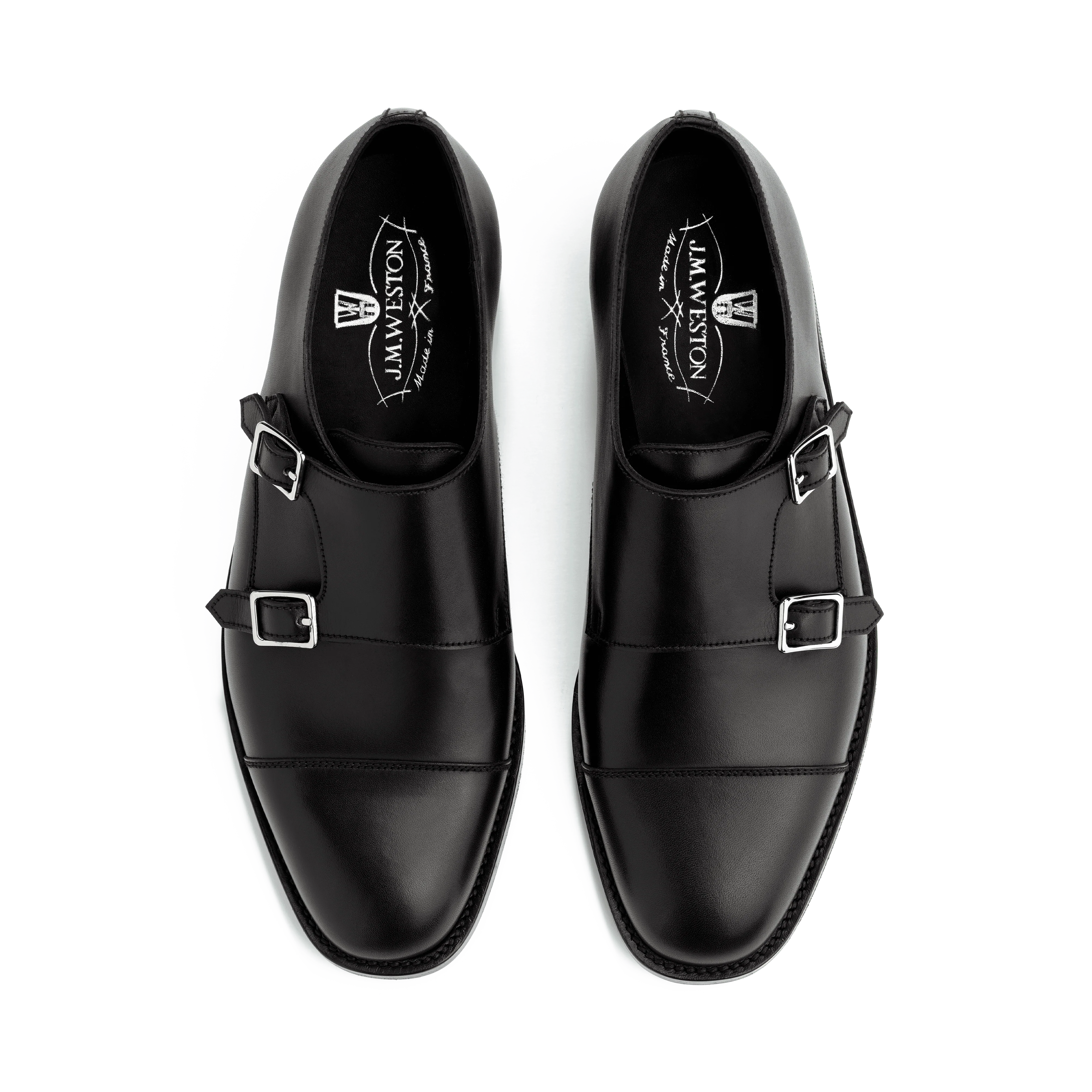 Derby Double boucle [femme cuir lisse noir] - Image 3