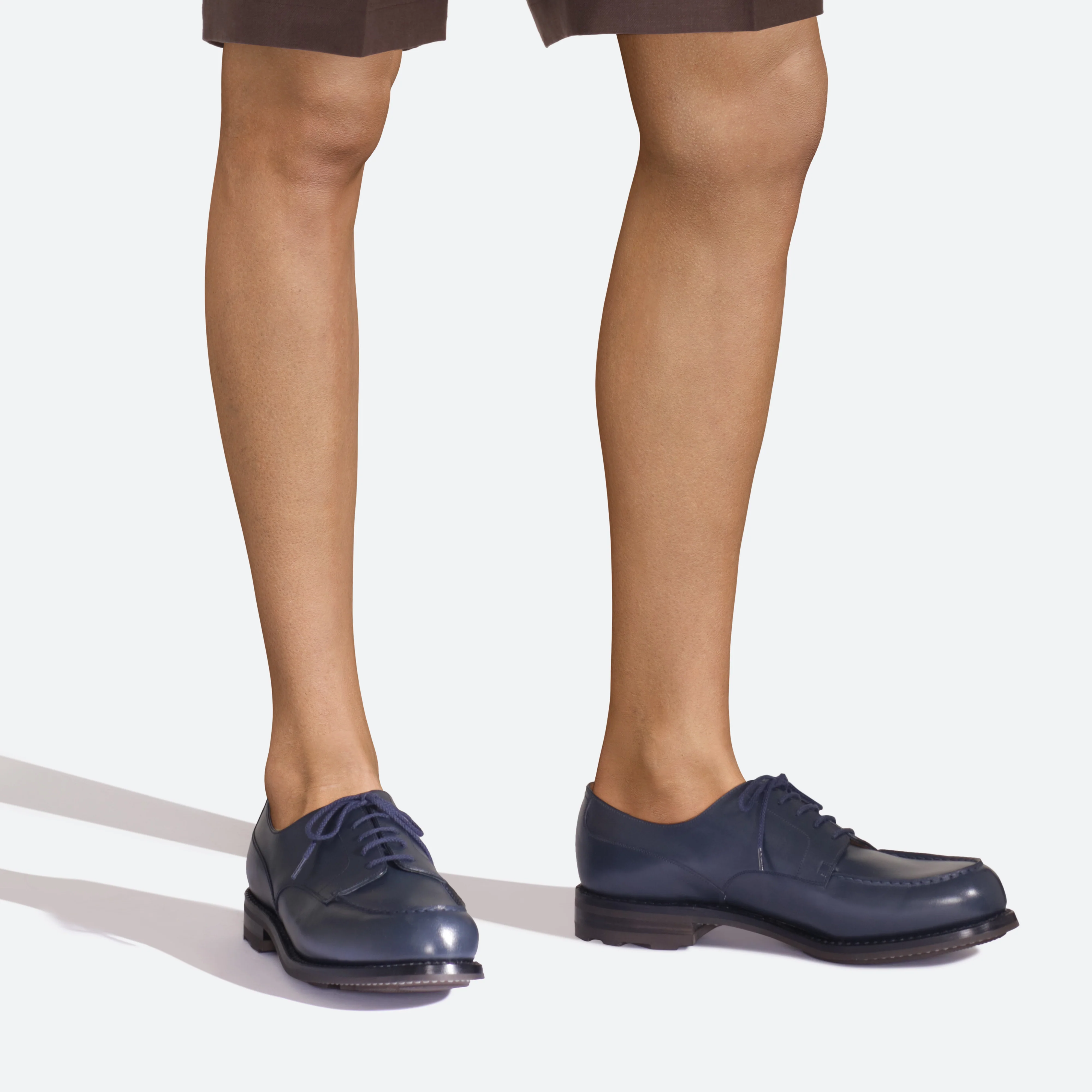 Derby Golf [homme cuir lisse bleu] - Image 5
