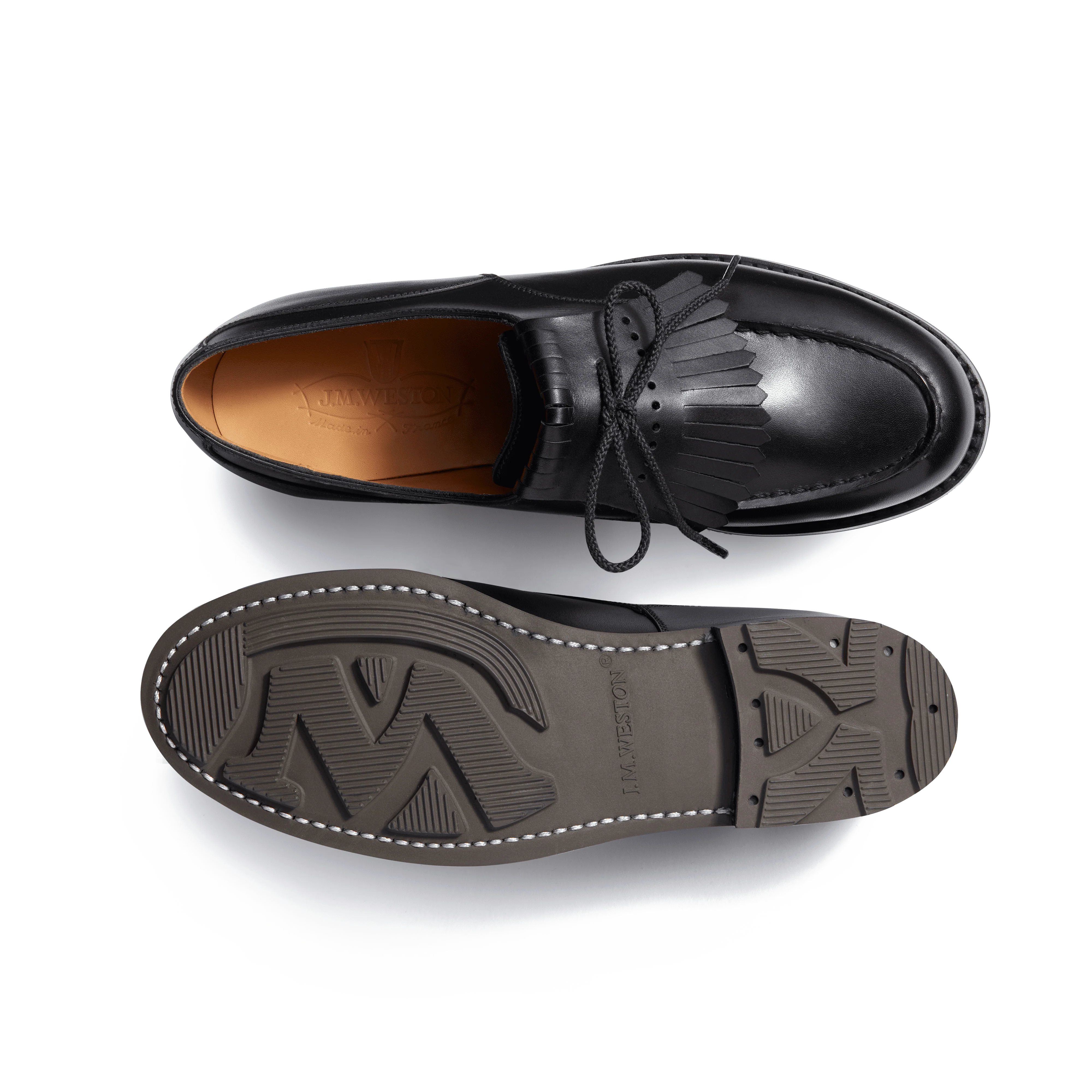 Derby Golf [femme cuir lisse noir] - Image 4