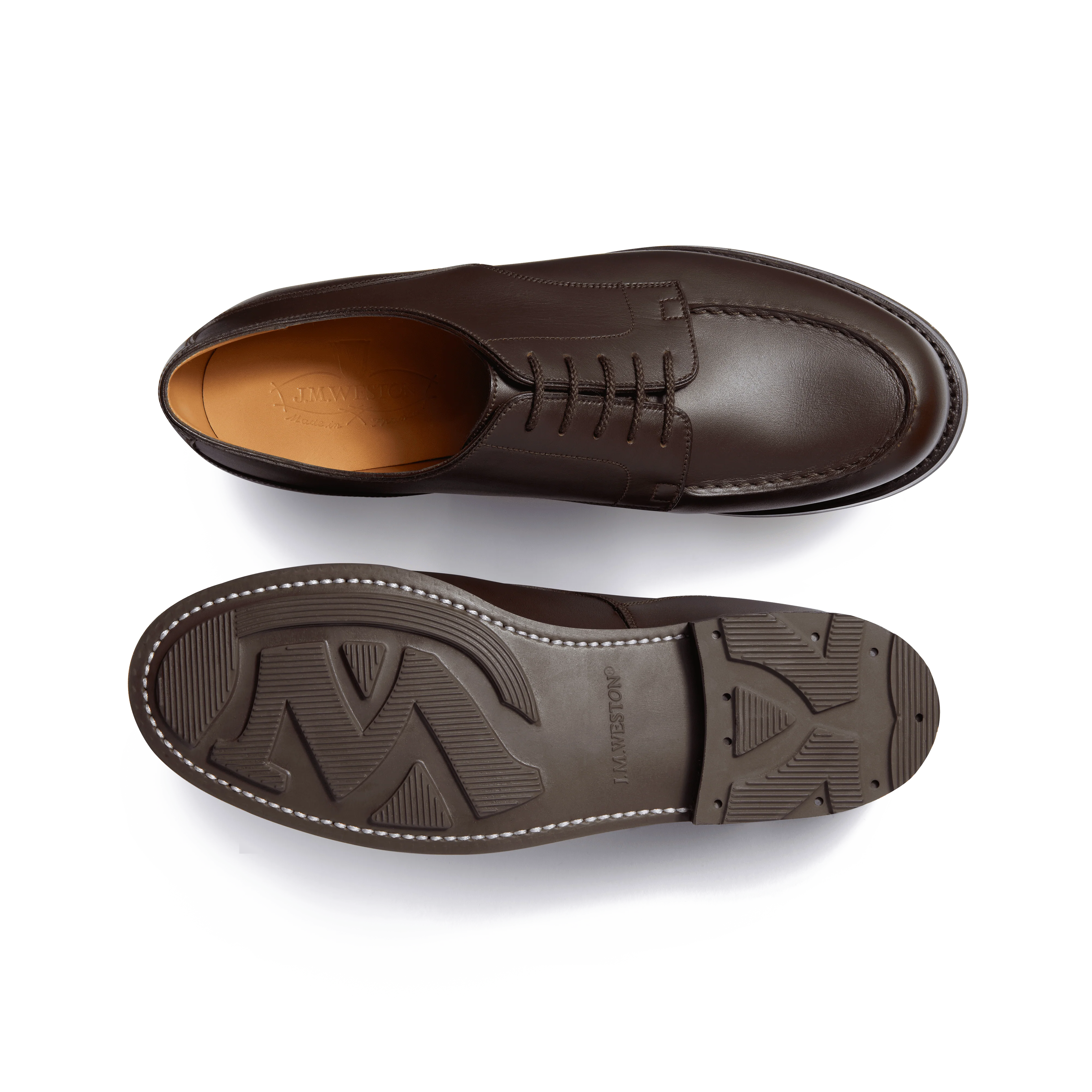 Derby Golf [homme cuir lisse marron mélèze] - Image 4