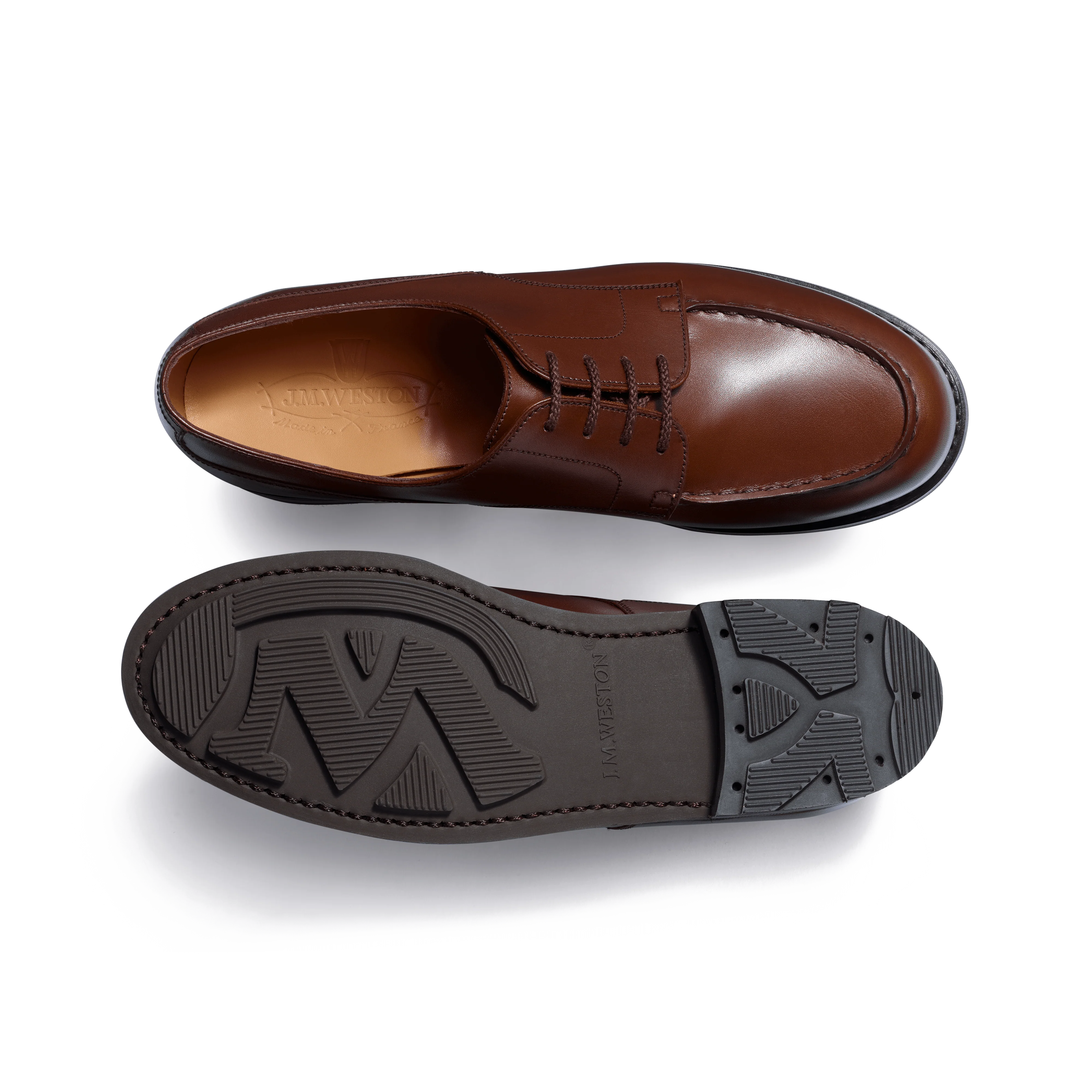 Derby Golf [femme cuir veau box marron bergeronnette] - Image 4