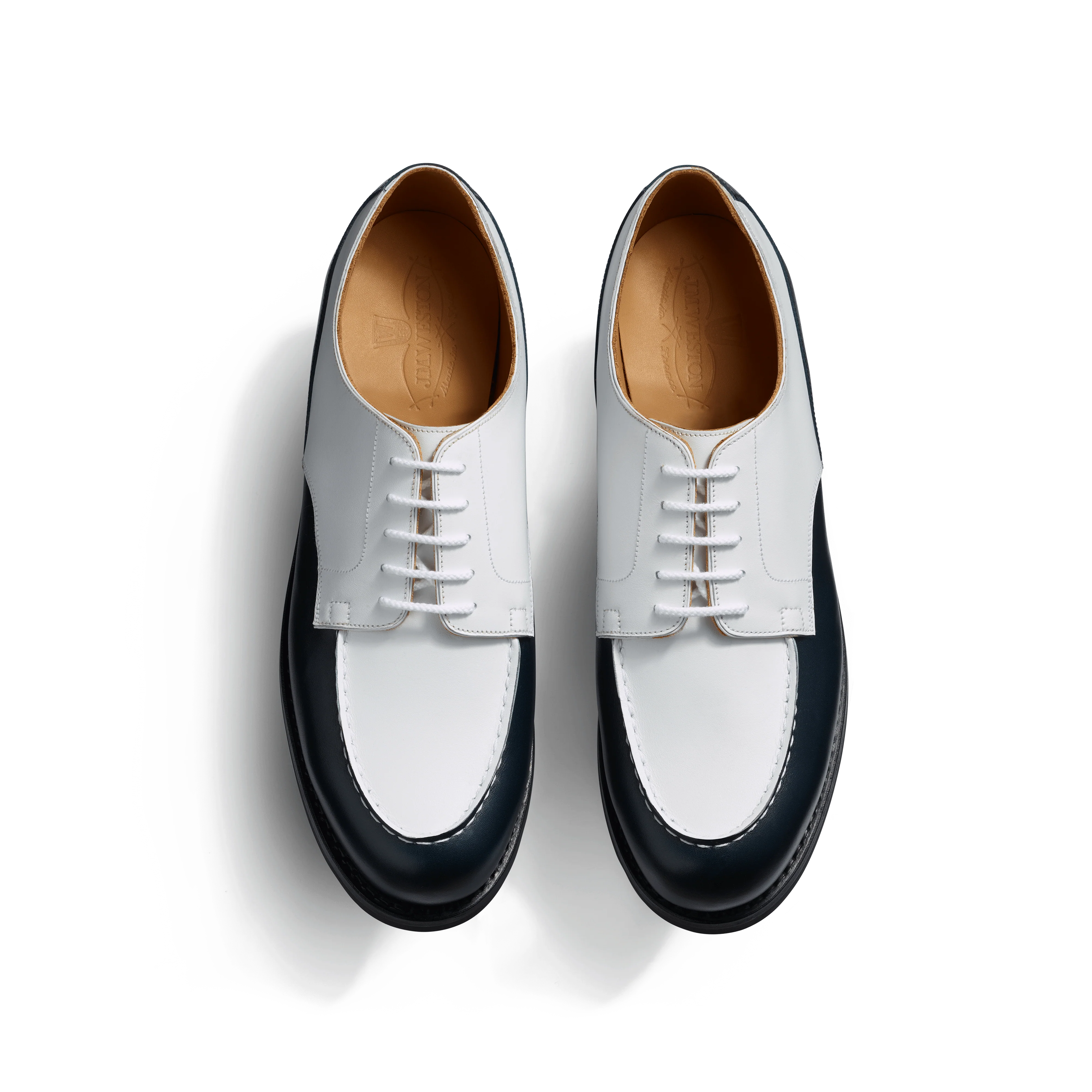 Derby Golf [homme cuir veau box marine & blanc] - Image 3