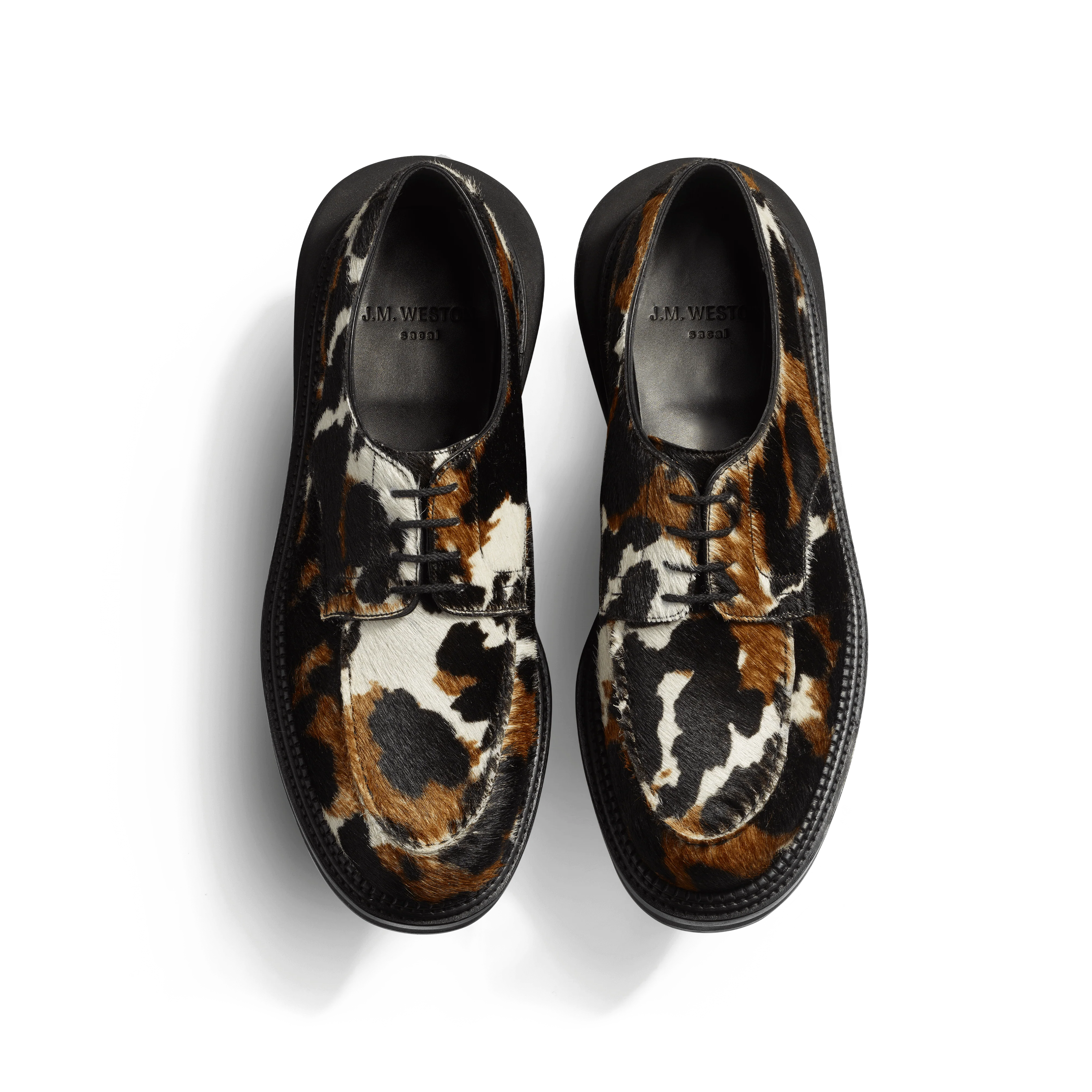 Derby Golf J.M. Weston x sacai [Cuir de vachette à poils motif vache] - Image 3