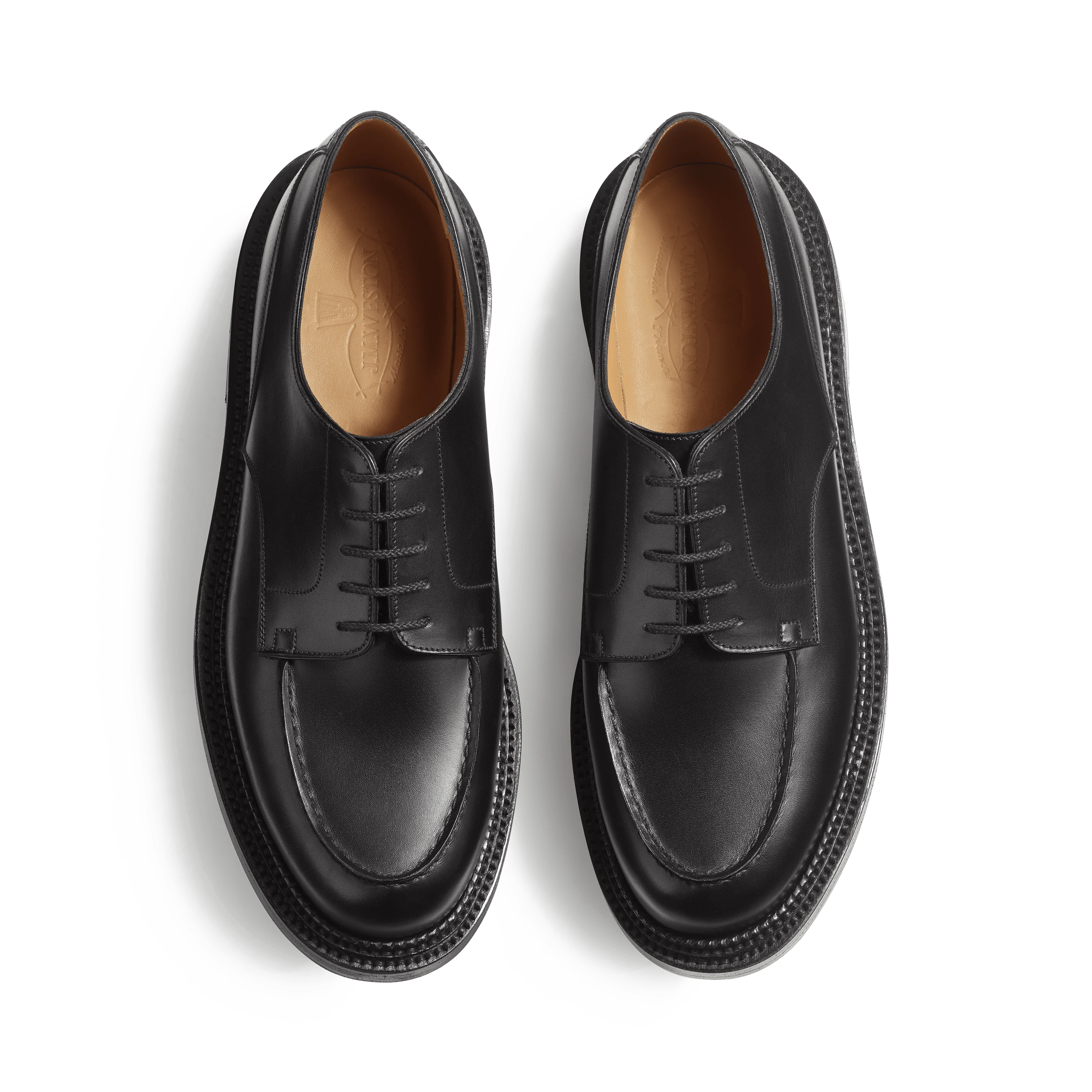 Derby Golf triple semelle [homme cuir lisse noir] - Image 3