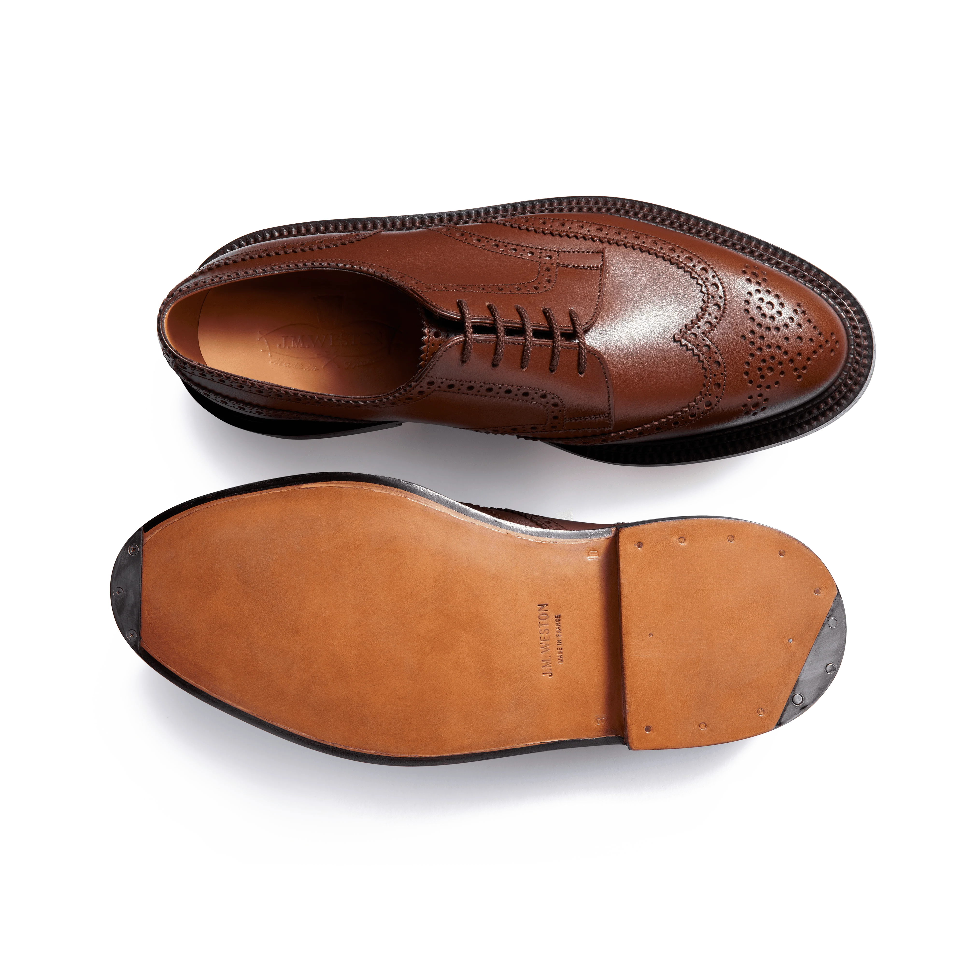 Derby triple semelle [homme cuir lisse marron bergeronnette] - Image 4