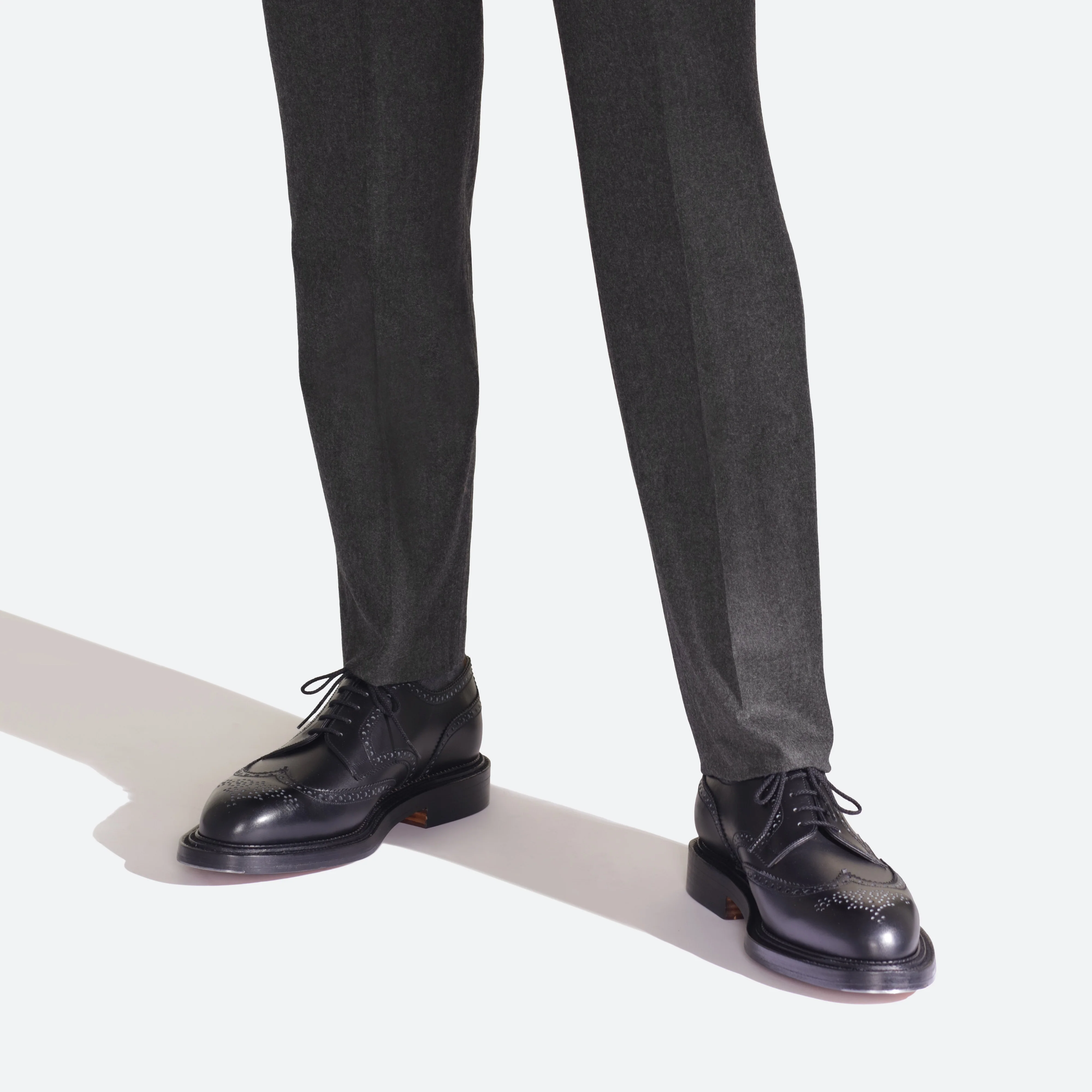 Derby triple semelle [homme cuir lisse noir] - Image 5