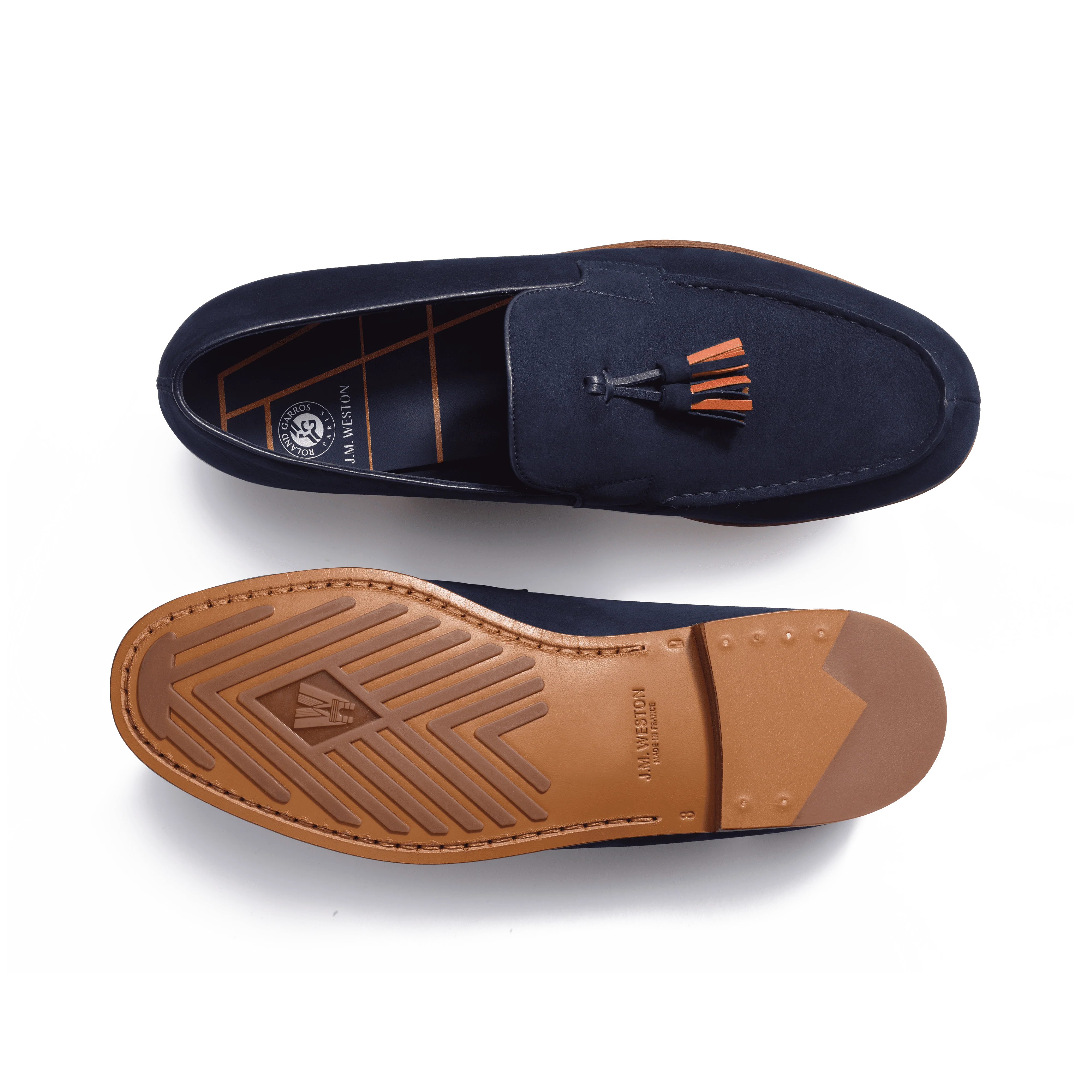 Le Moc' Pampilles Roland-Garros [homme nubuck bleu marine] - Image 4
