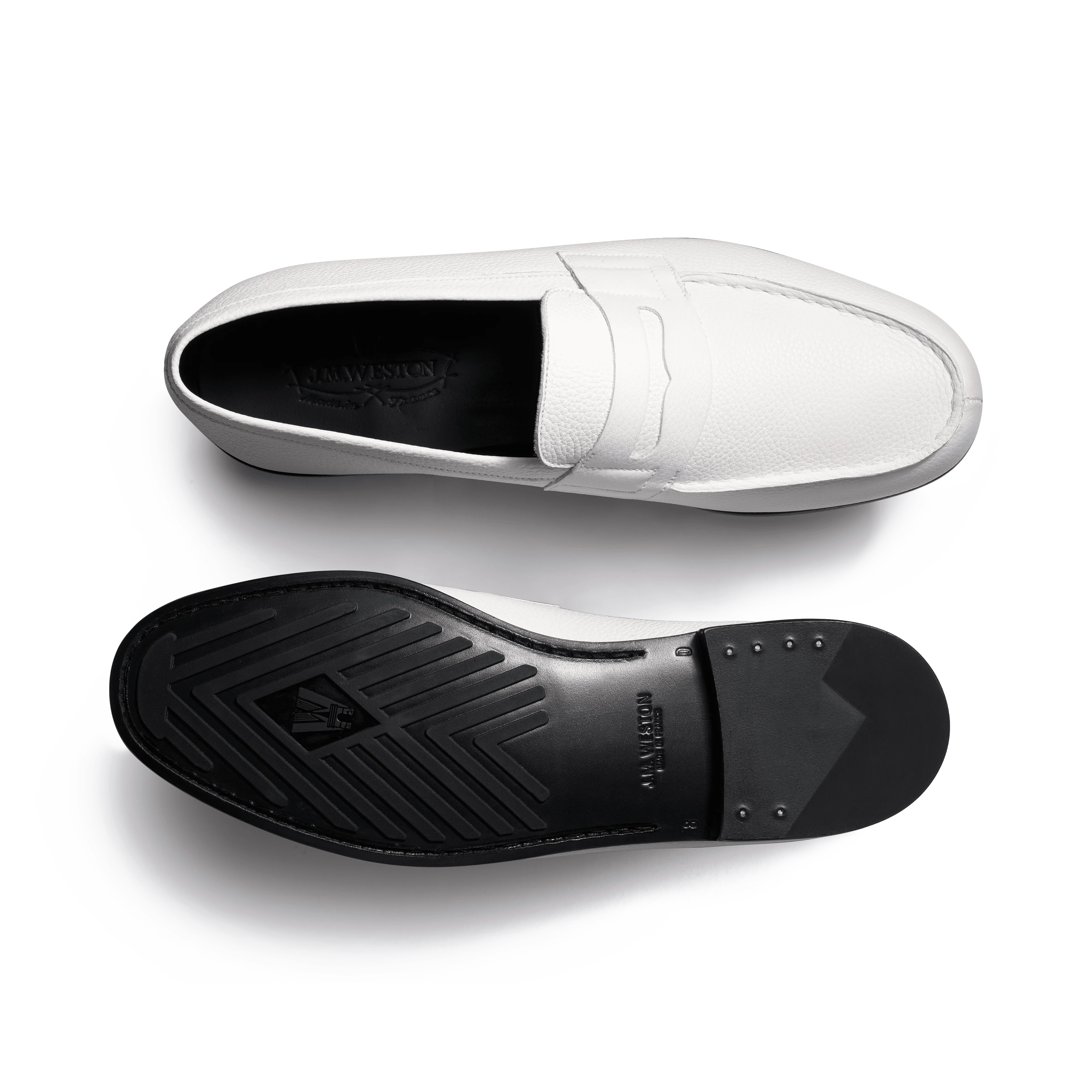 Le Moc' Weston [homme cuir grainé blanc] - Image 4