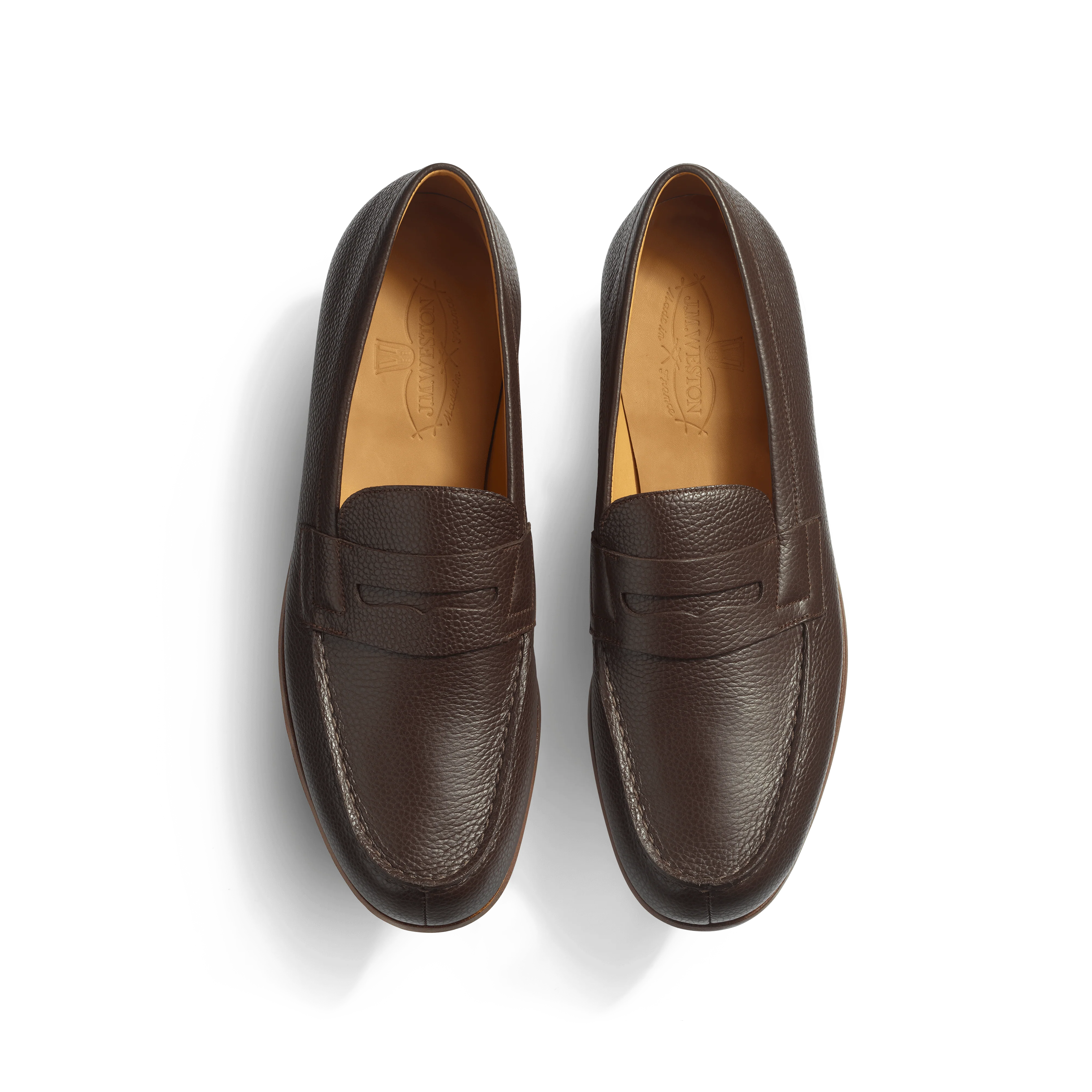 Le Moc' Weston [homme cuir veau grainé marron mélèze] - Image 3