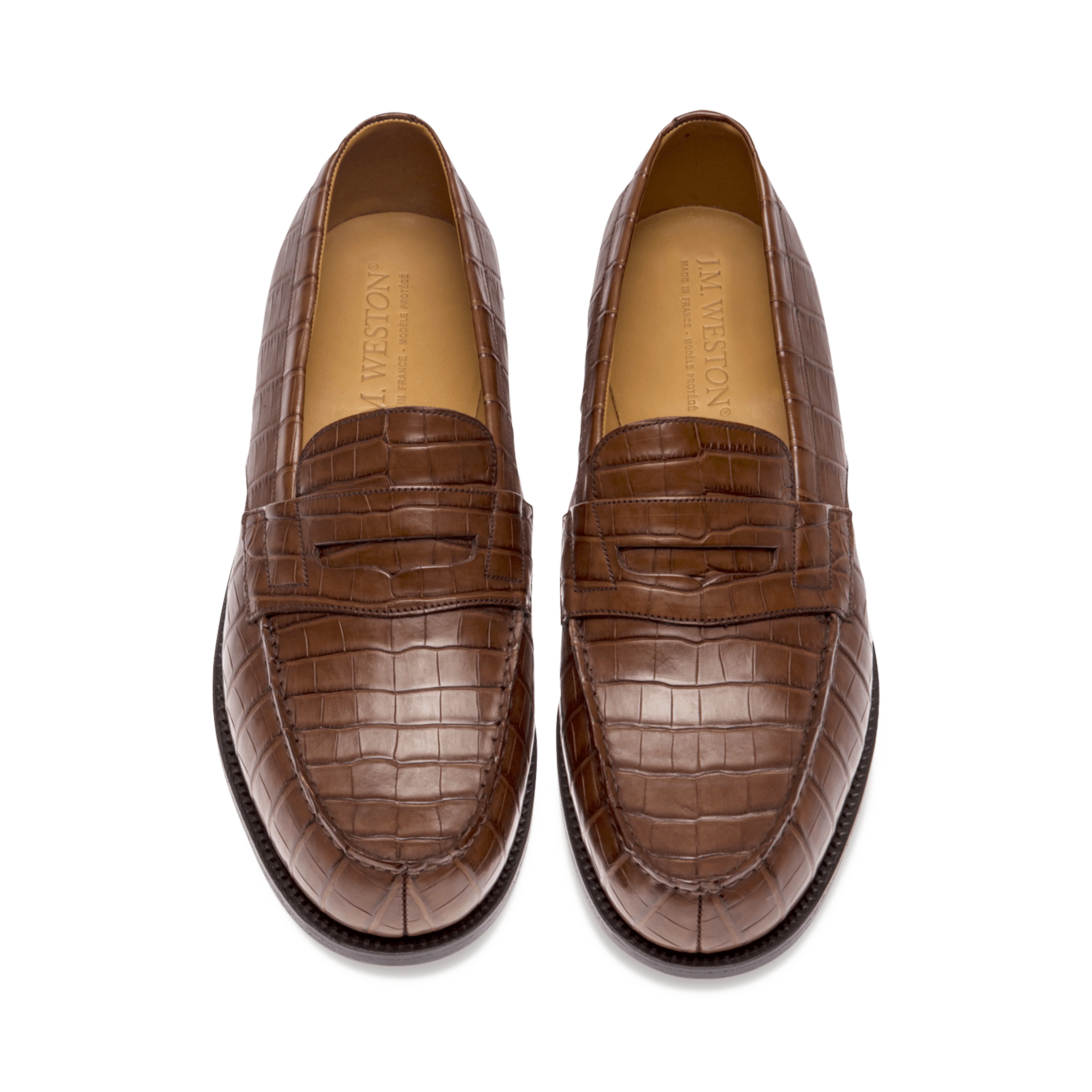 Mocassin 180 [homme Alligator marron] - Image 3
