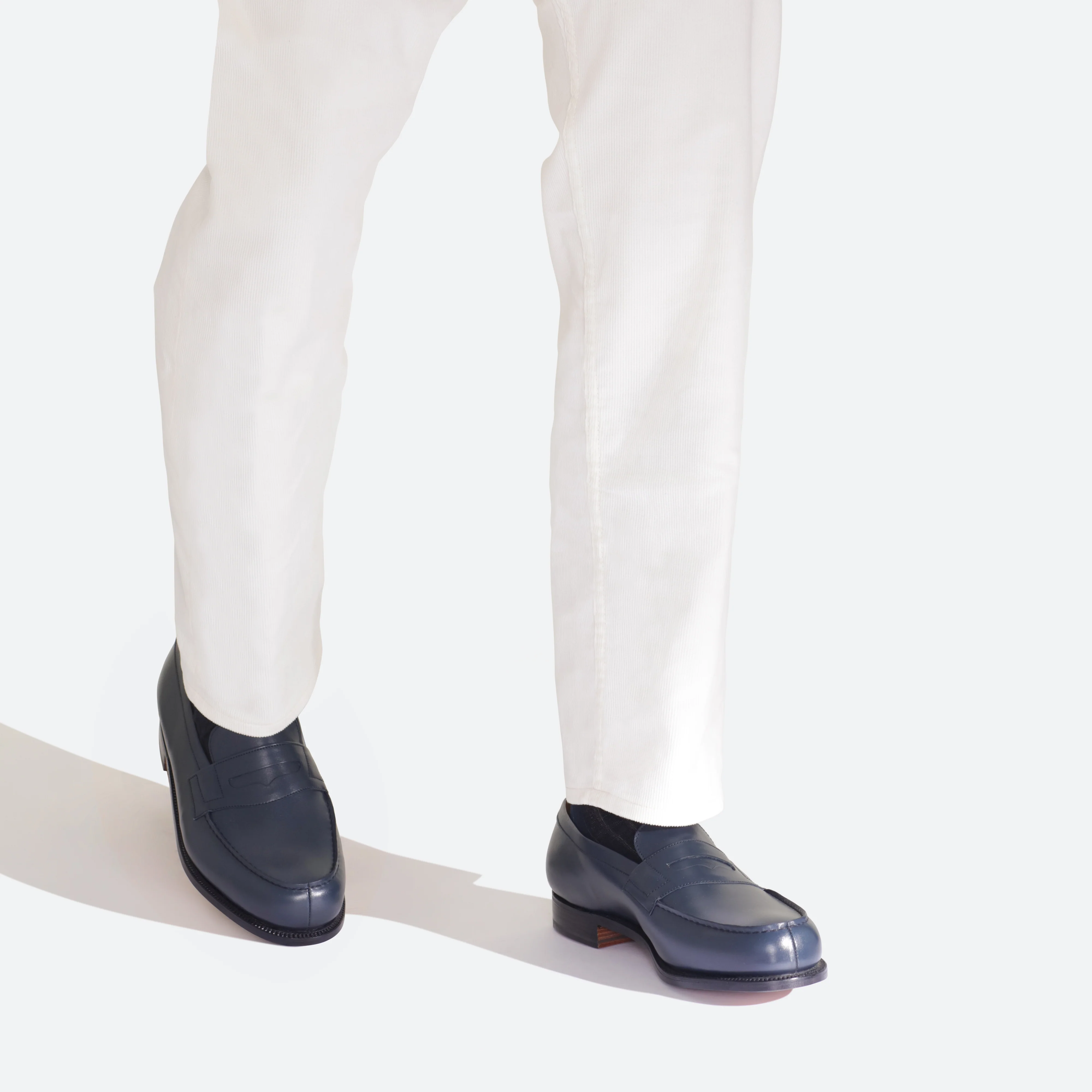 Mocassin 180 [homme cuir lisse bleu] - Image 5