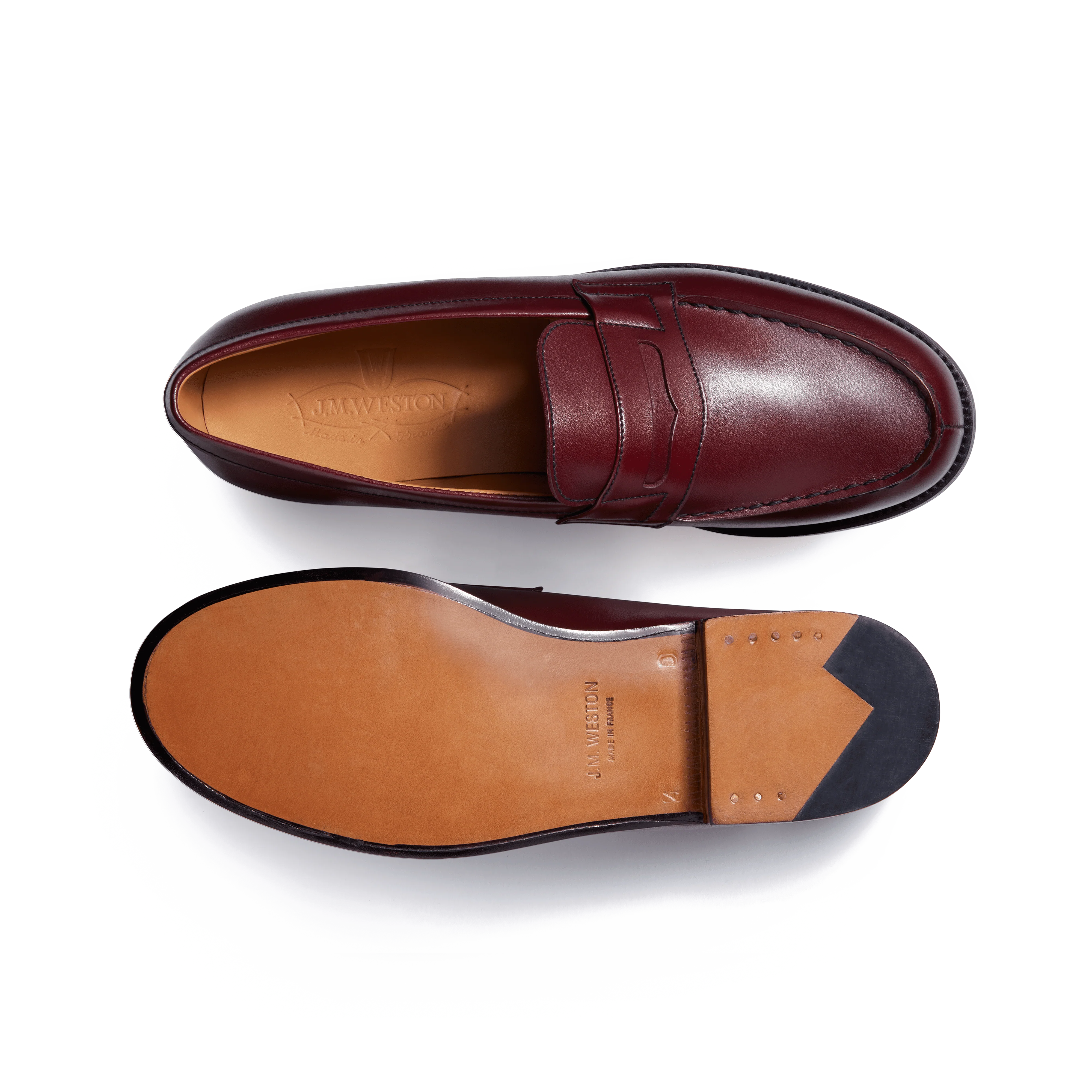 Mocassin 180 [femme cuir lisse bordeaux toucan] - Image 4