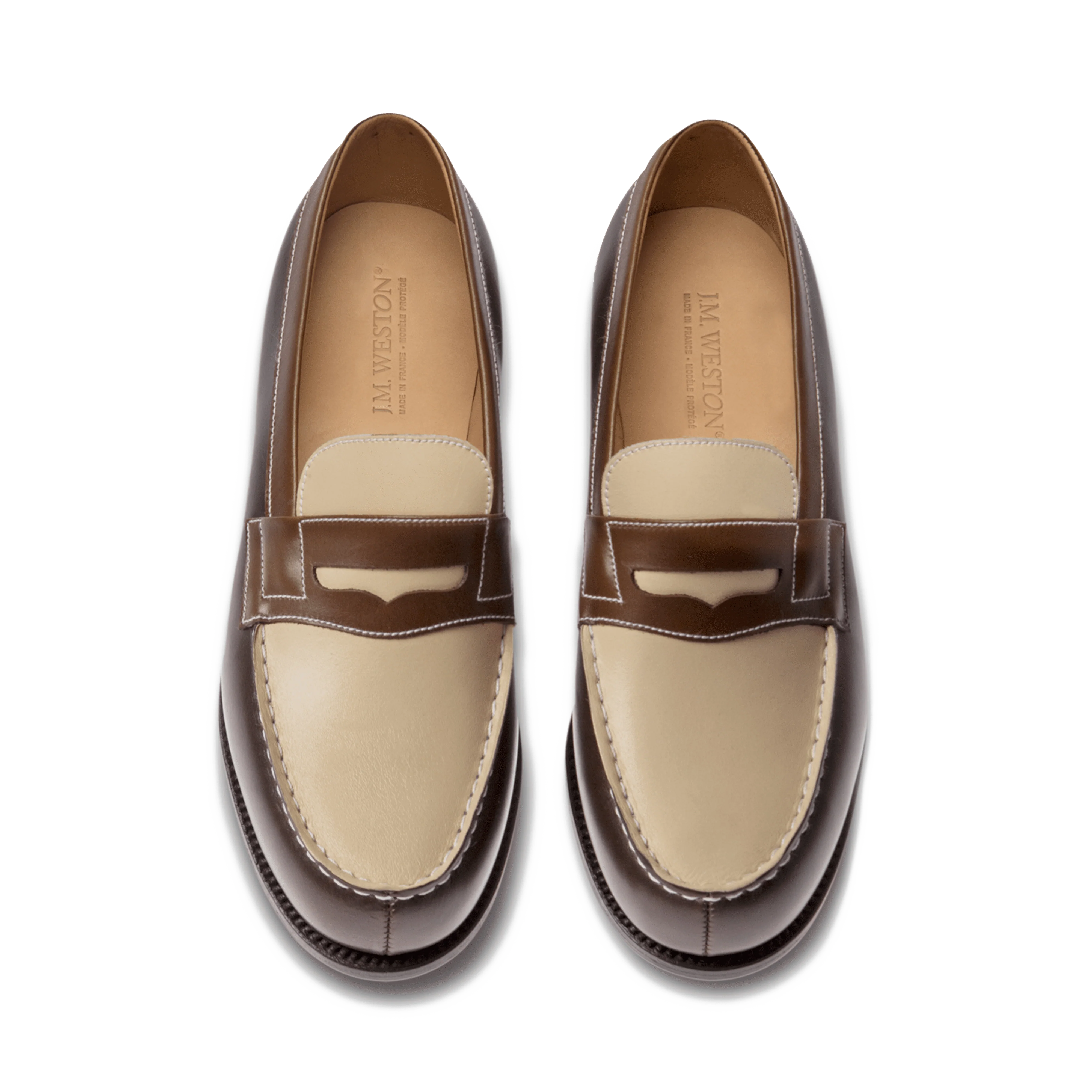 Mocassin 180 [femme cuir lisse marron camaïeu] - Image 3