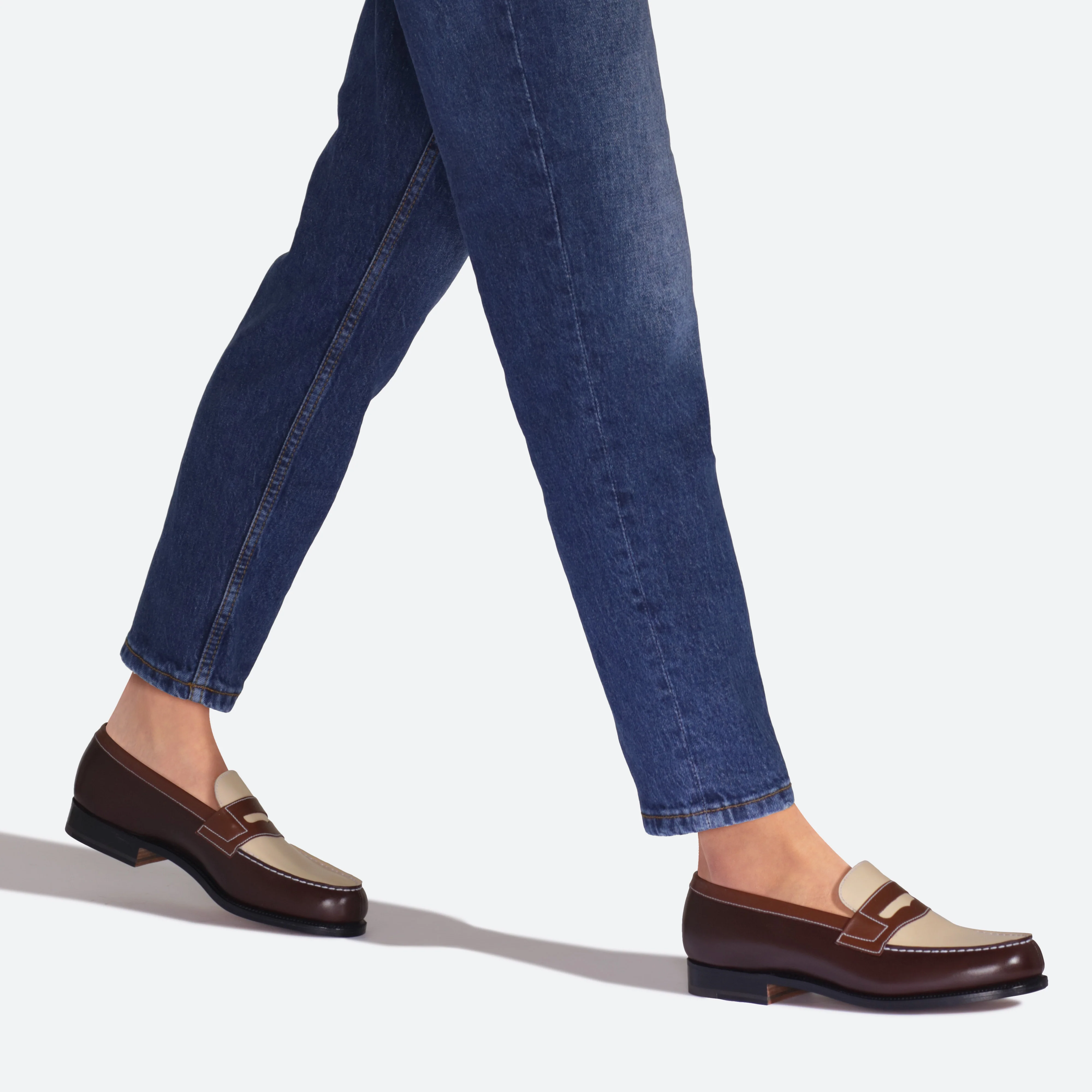 Mocassin 180 [femme cuir lisse marron camaïeu] - Image 5