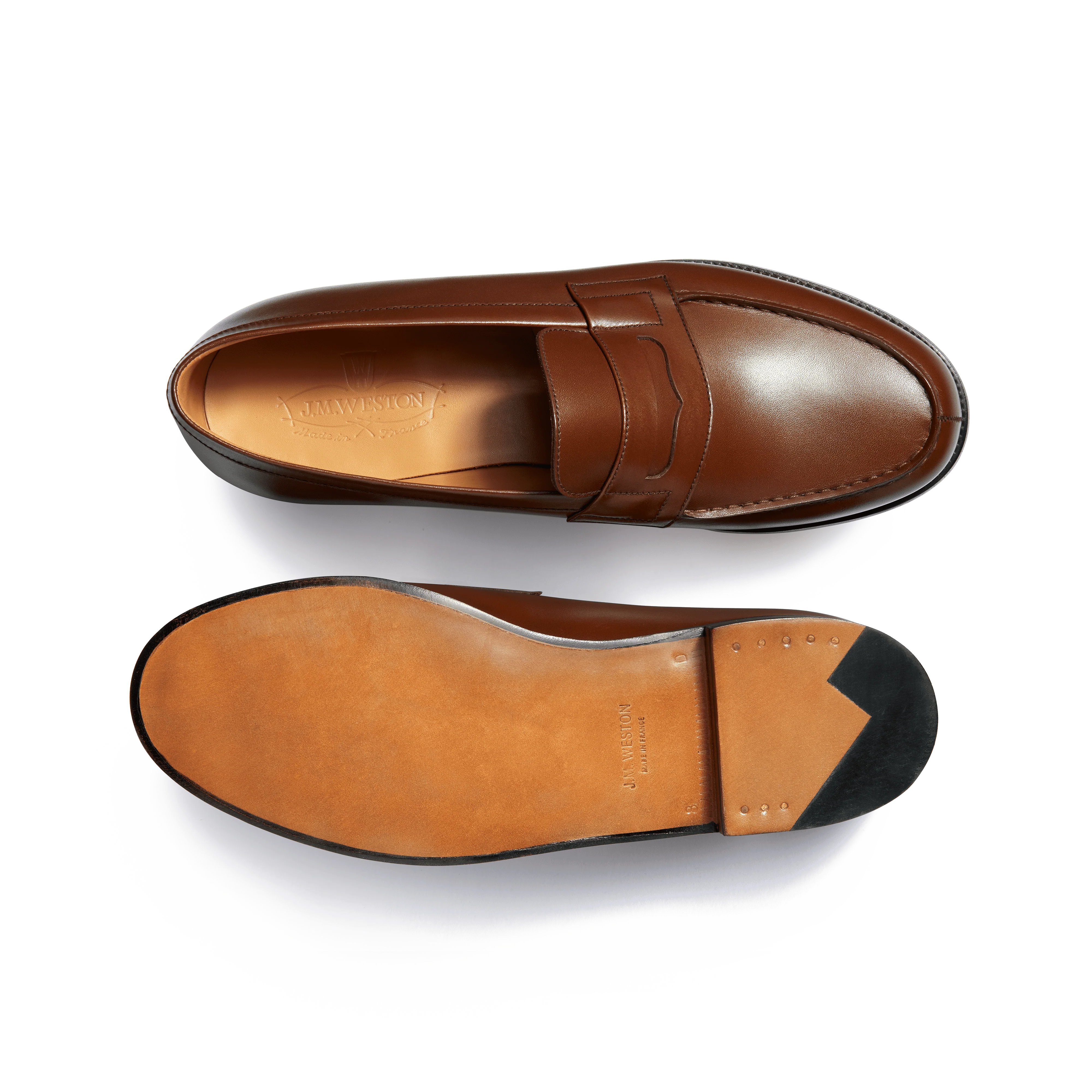Mocassin 180 [homme cuir lisse marron bergeronnette] - Image 4
