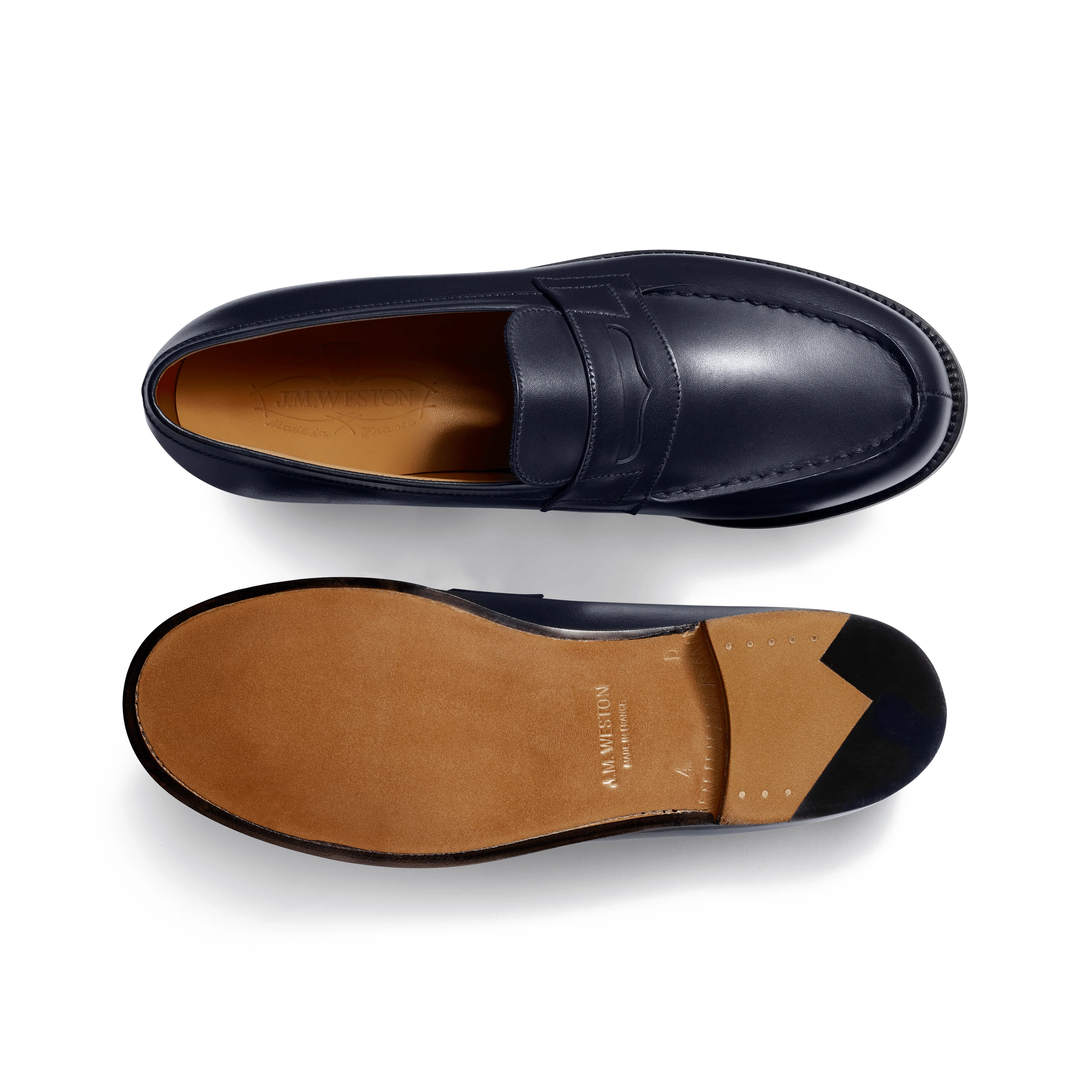 Mocassin 180 [femme cuir veau box bleu initial] - Image 4