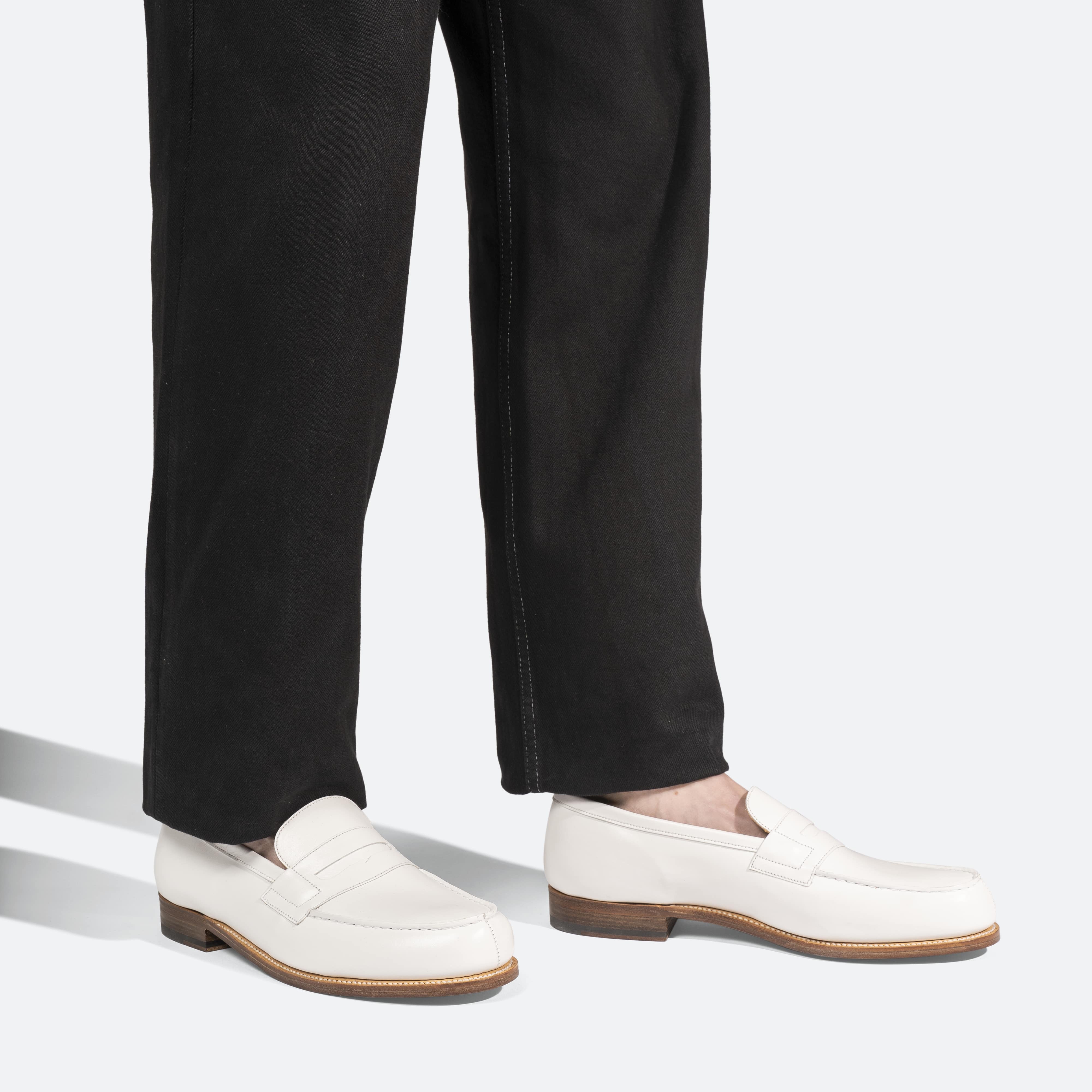 Mocassin 180 [homme cuir lisse blanc] - Image 5