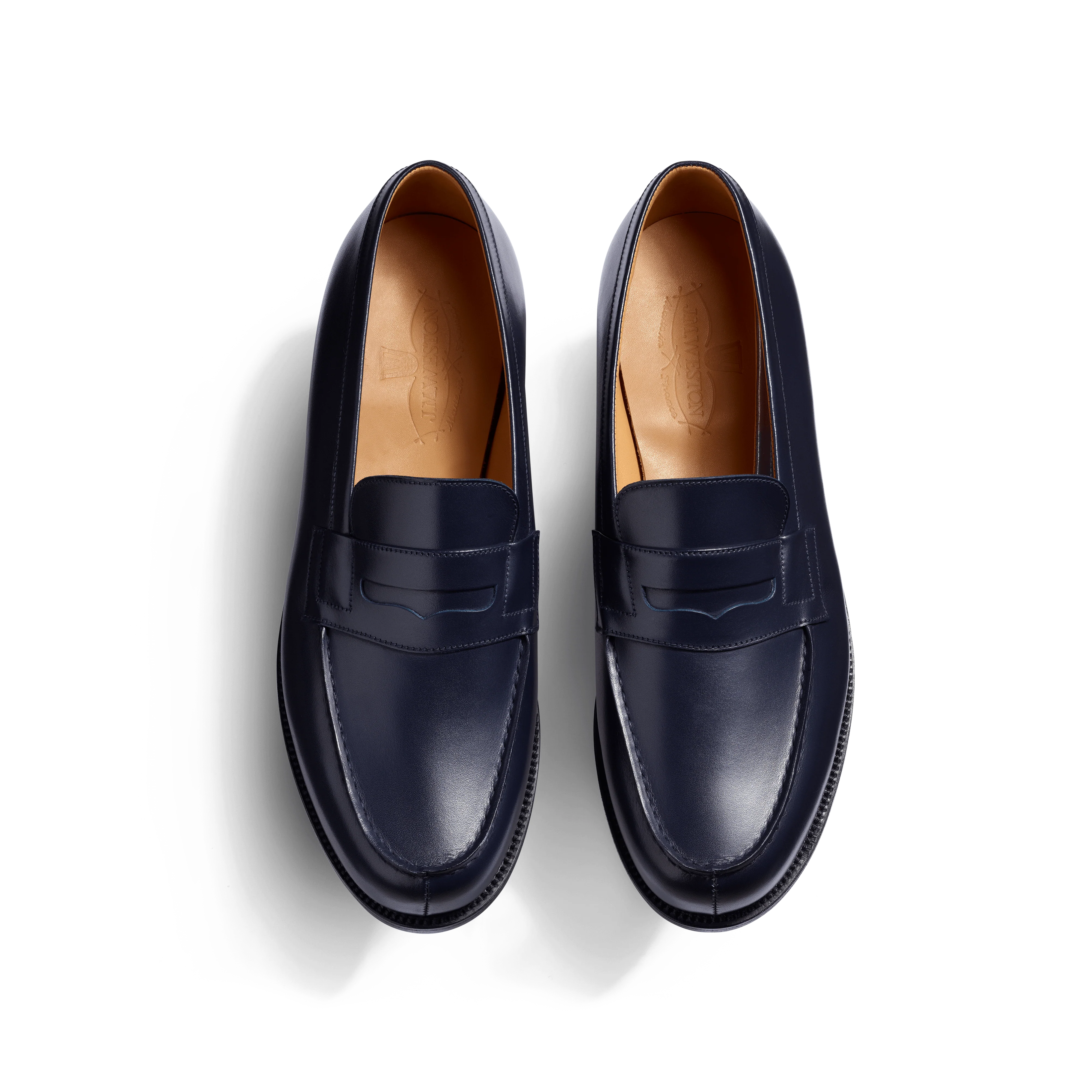 Mocassin 180 [homme cuir veau box bleu initial] - Image 3