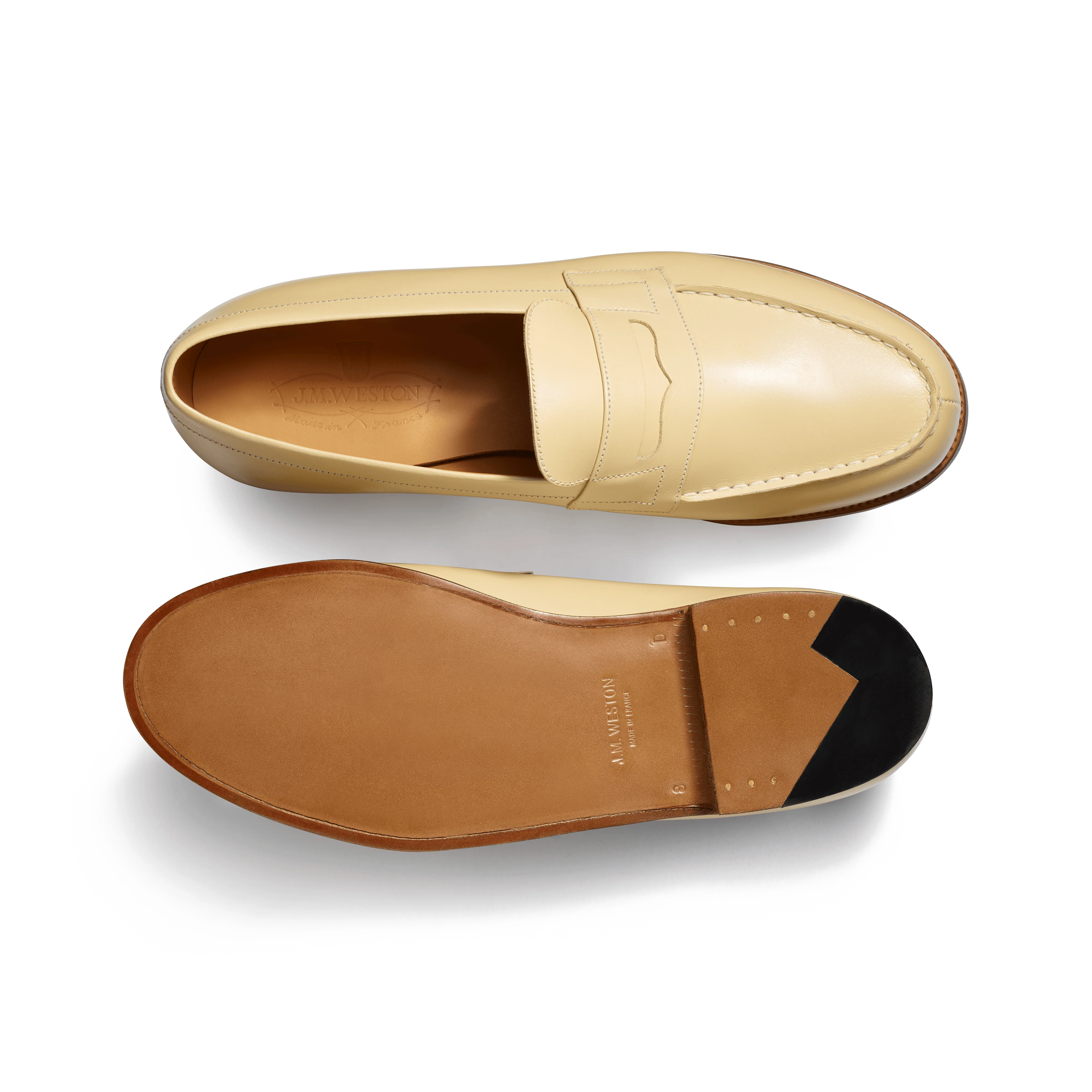 Mocassin 180 [homme cuir veau box porcelaine] - Image 4