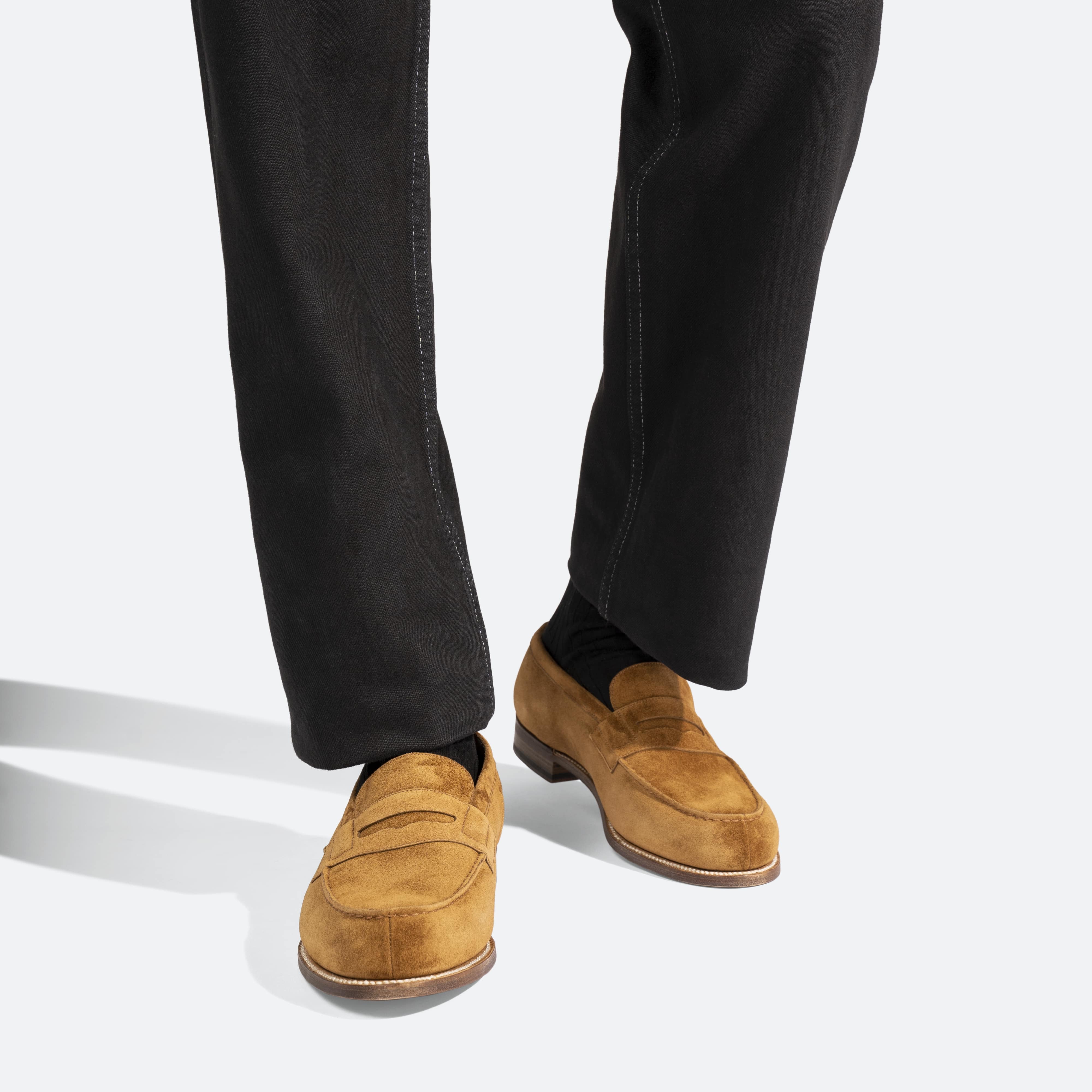 Mocassin 180 [homme cuir veau velours beachnut] - Image 5