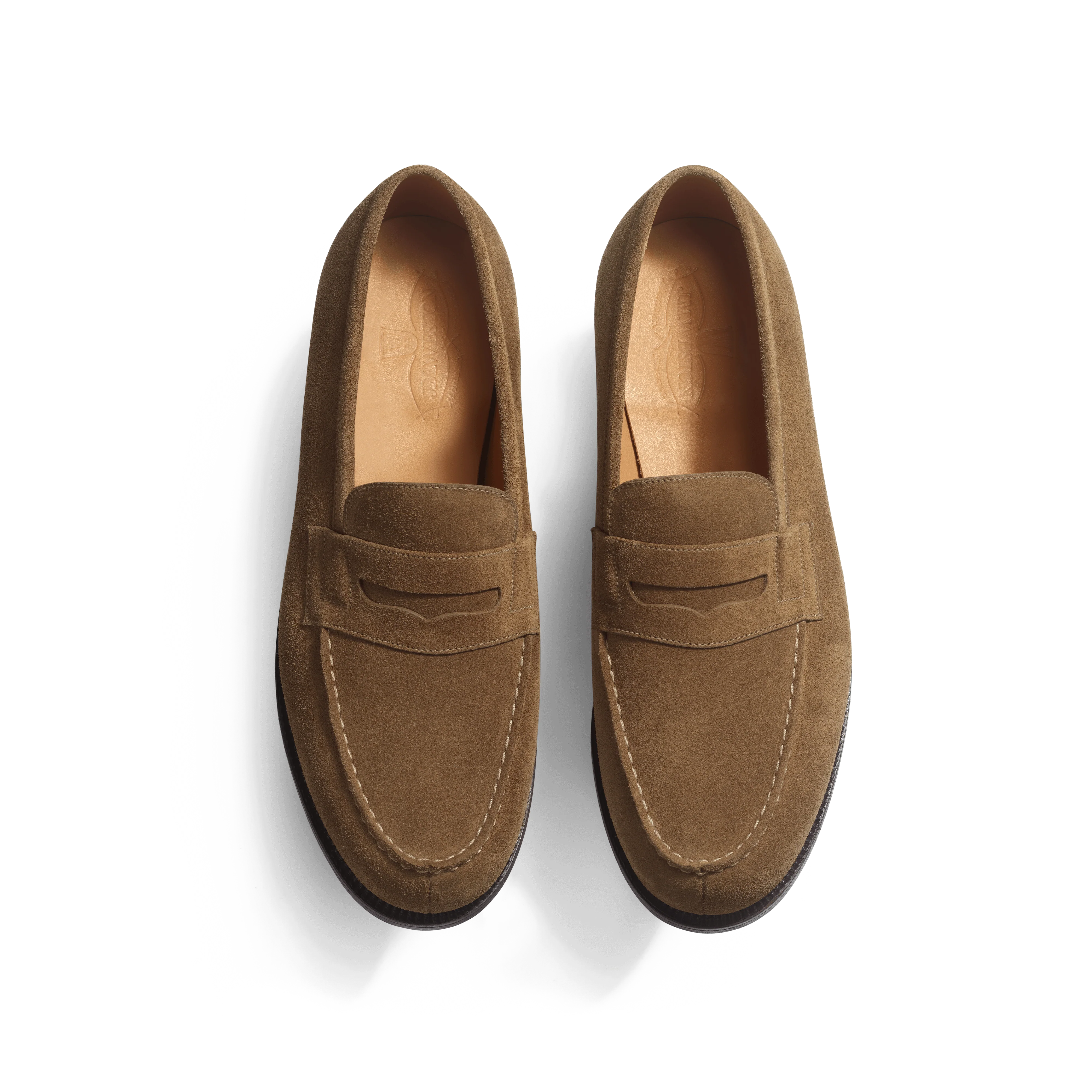 Mocassin 180 [homme cuir veau velours taupe] - Image 3