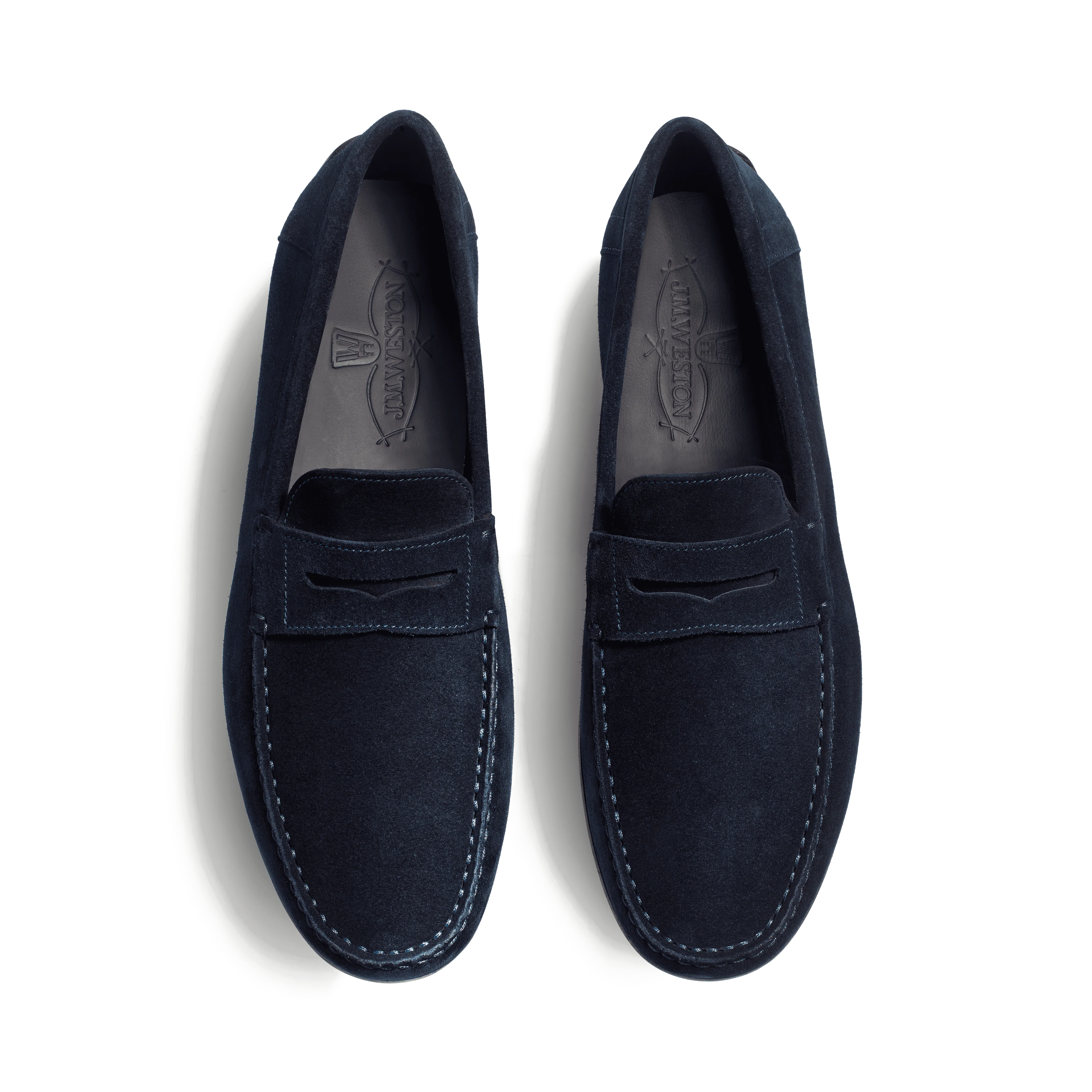 Mocassin de conduite à bride Ajaccio [homme velours bleu marine] - Image 4