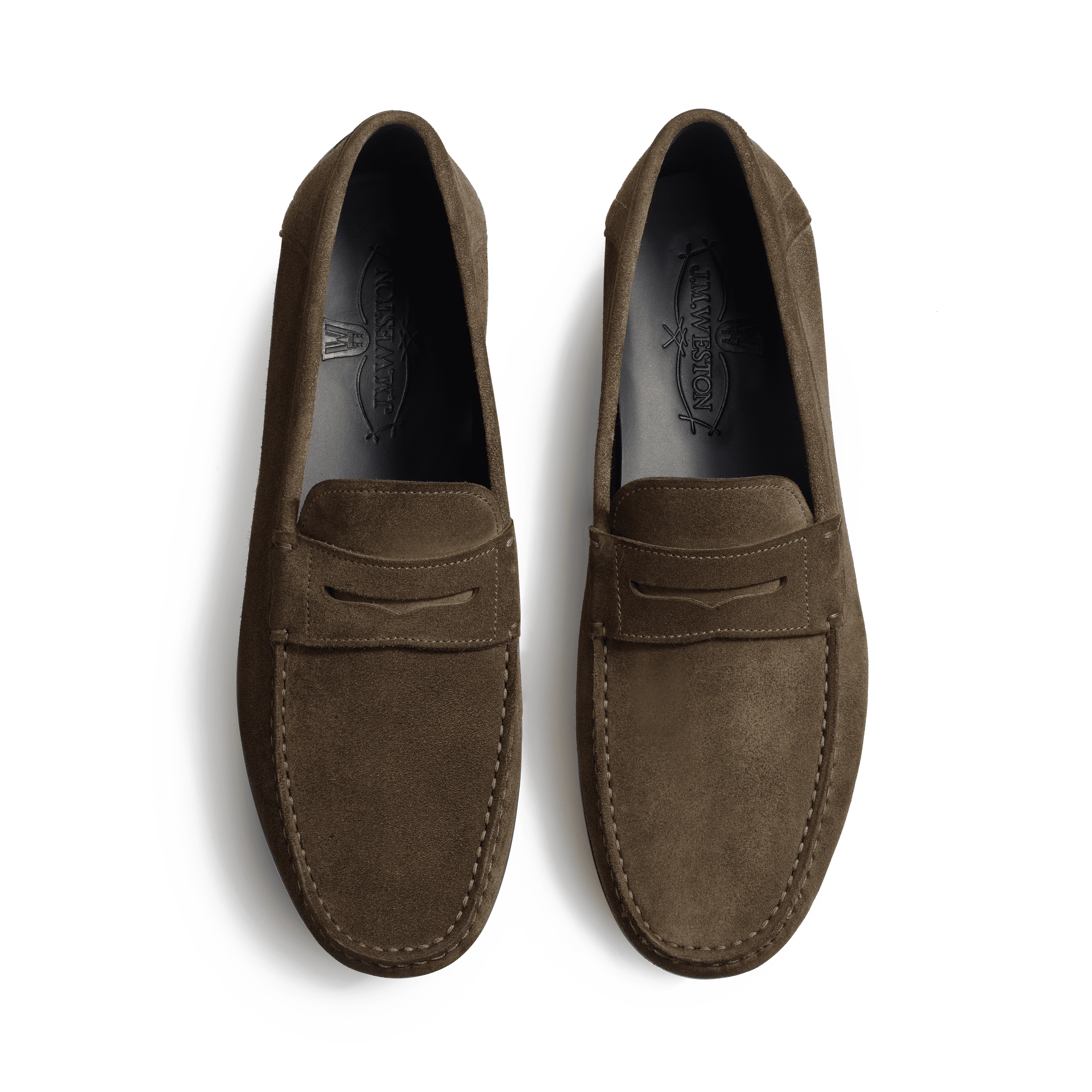 Mocassin de conduite à Bride Ajaccio [homme velours kaki] - Image 3