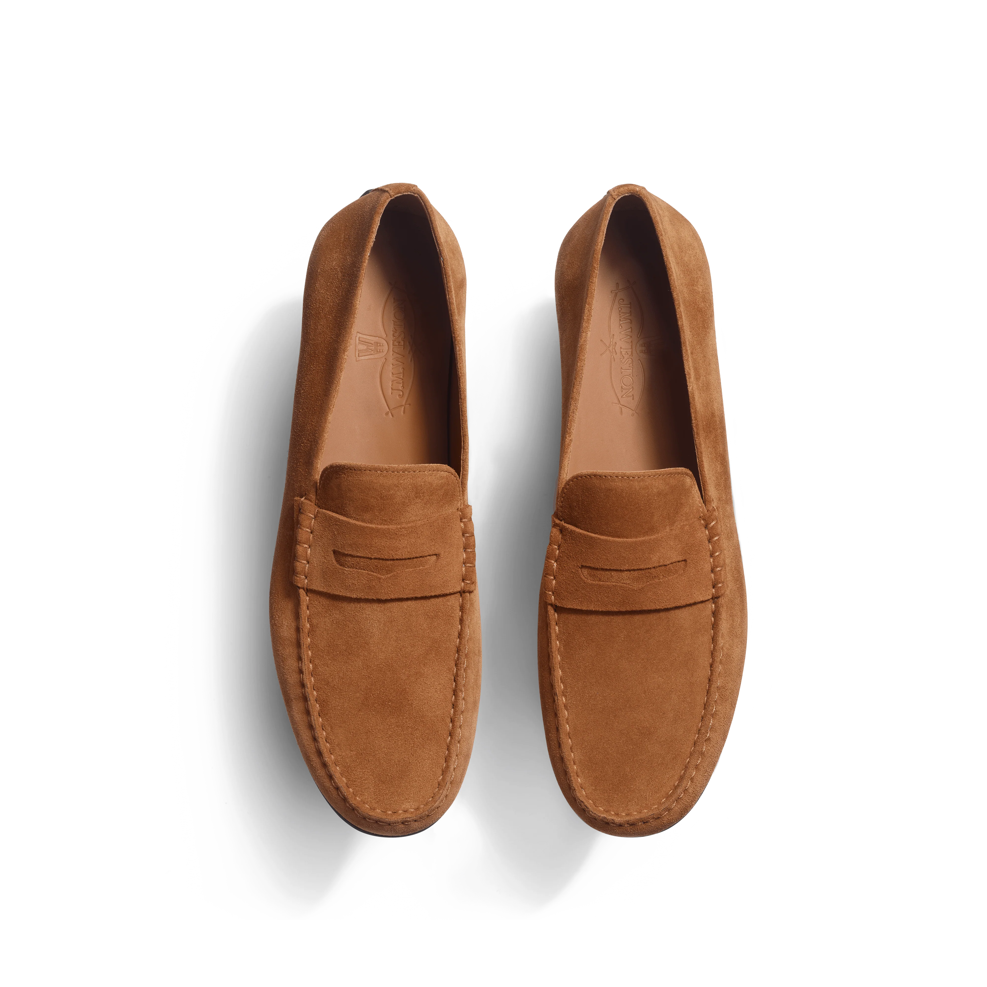 Mocassin de conduite Warning [homme cuir veau velours beachnut] - Image 3