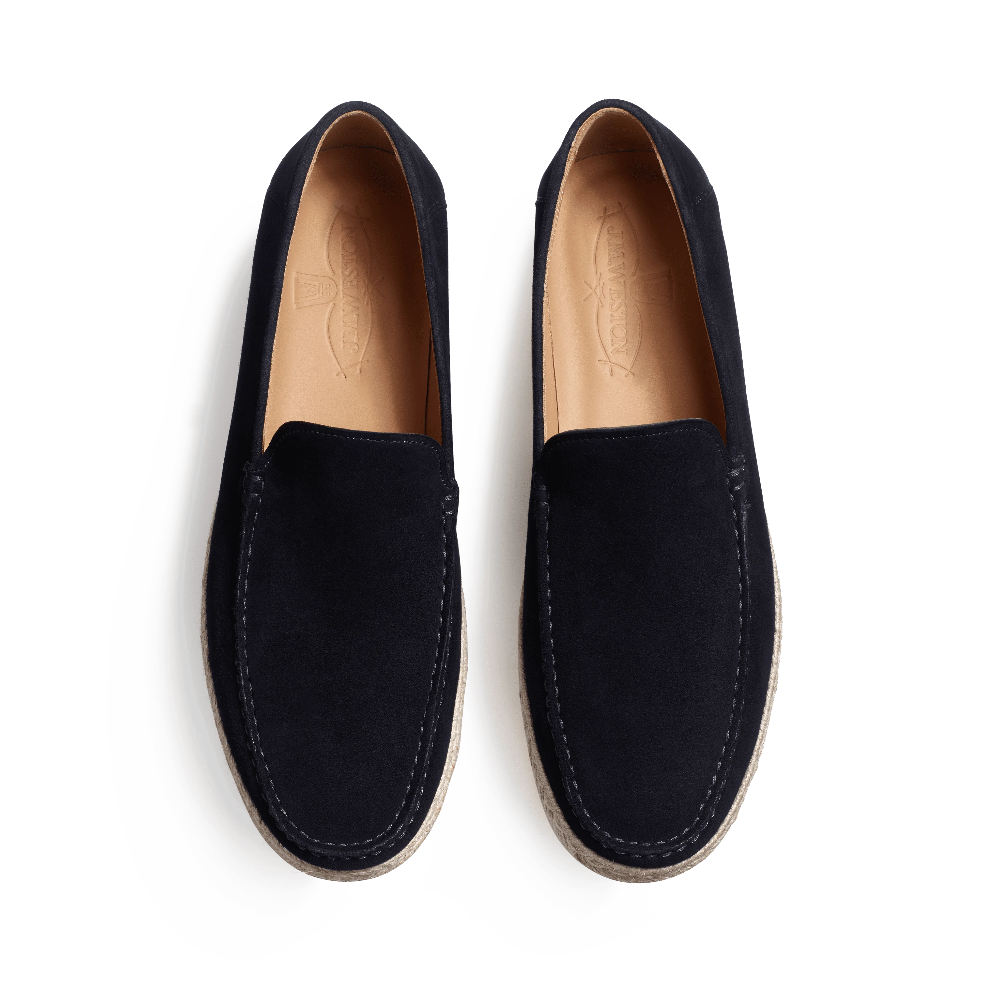 Mocassin Espadrille Uzès [homme velours bleu marine] - Image 3