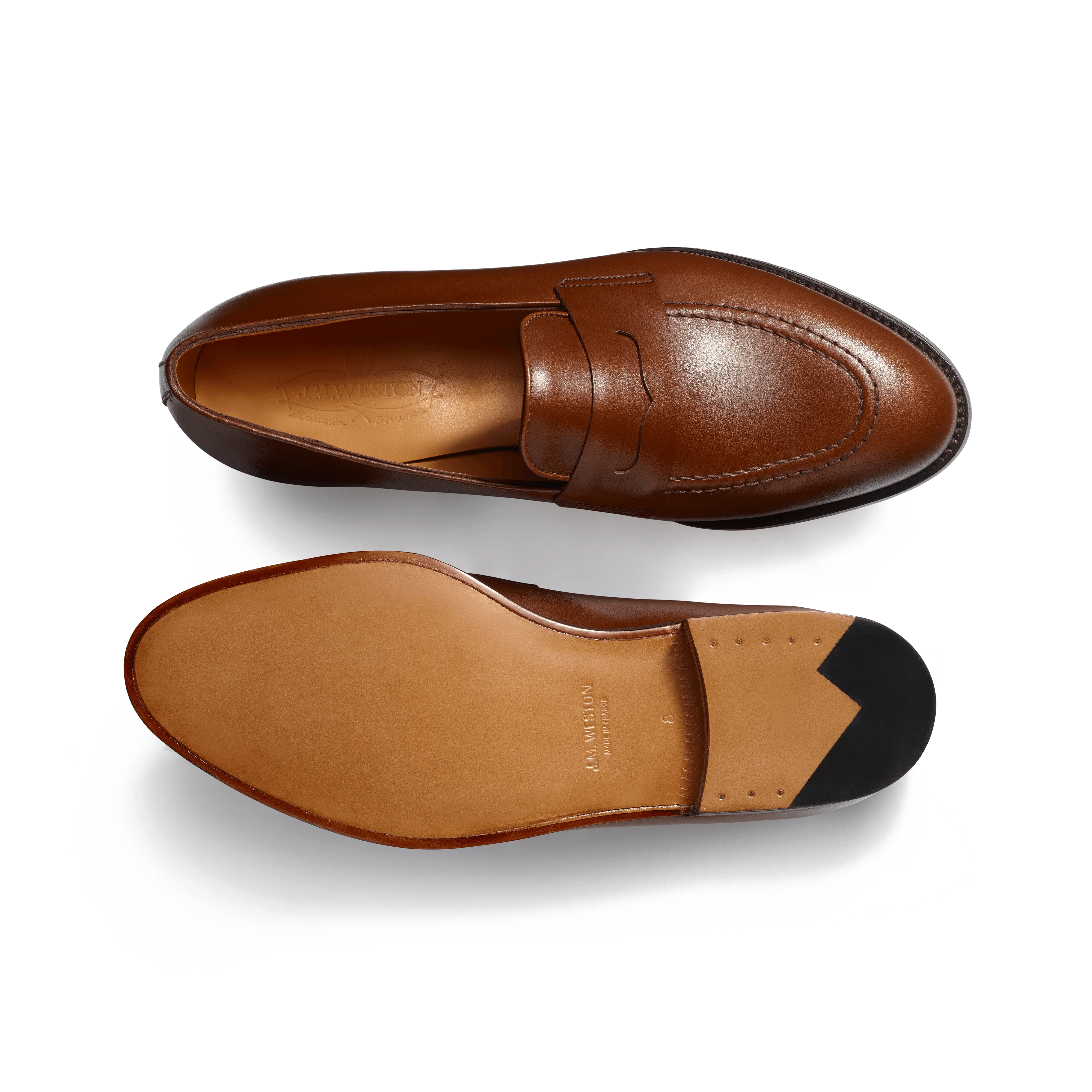 Mocassin Menton à bride [homme cuir veau box marron bergeronnette] - Image 4