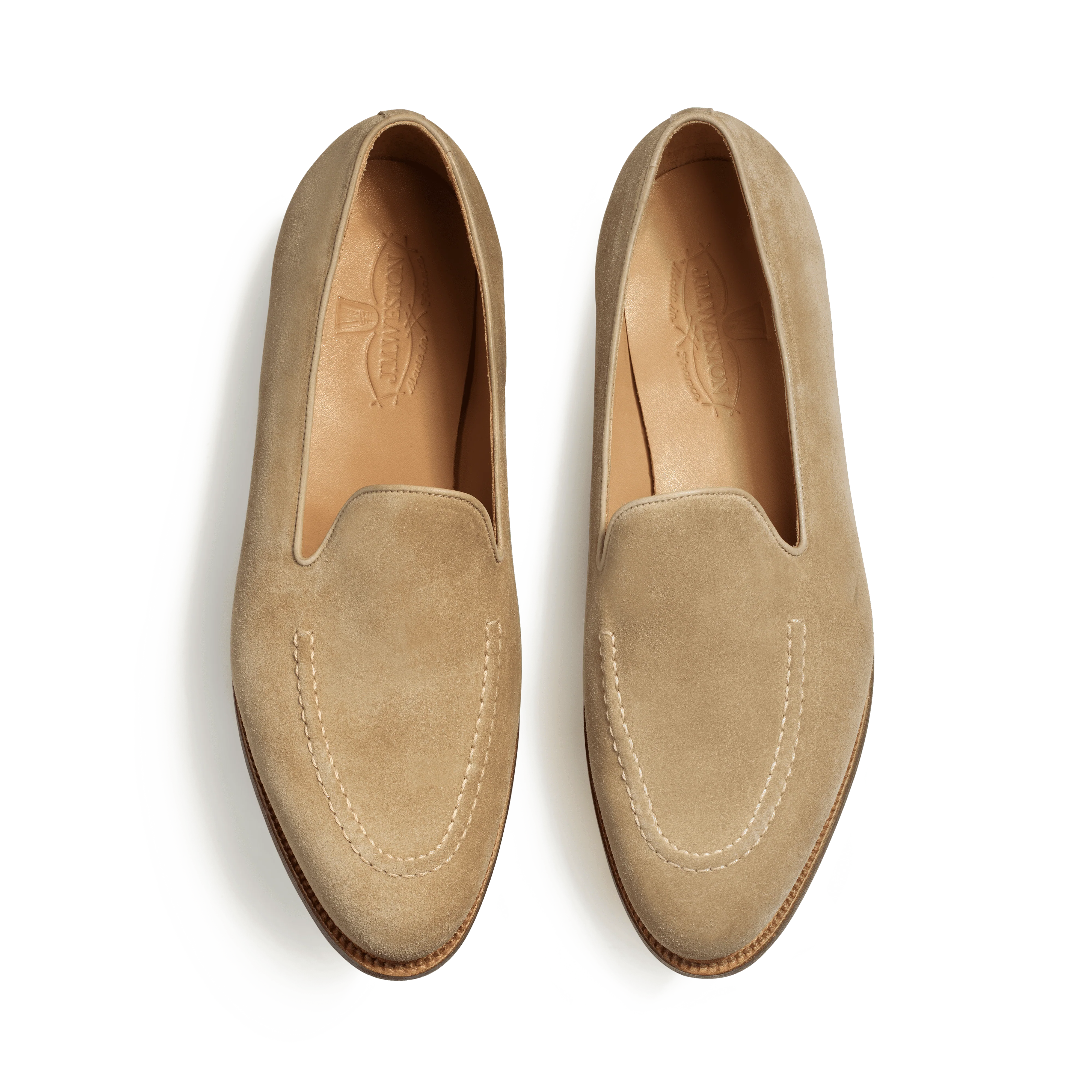 Mocassin Menton [homme velours beige] - Image 3