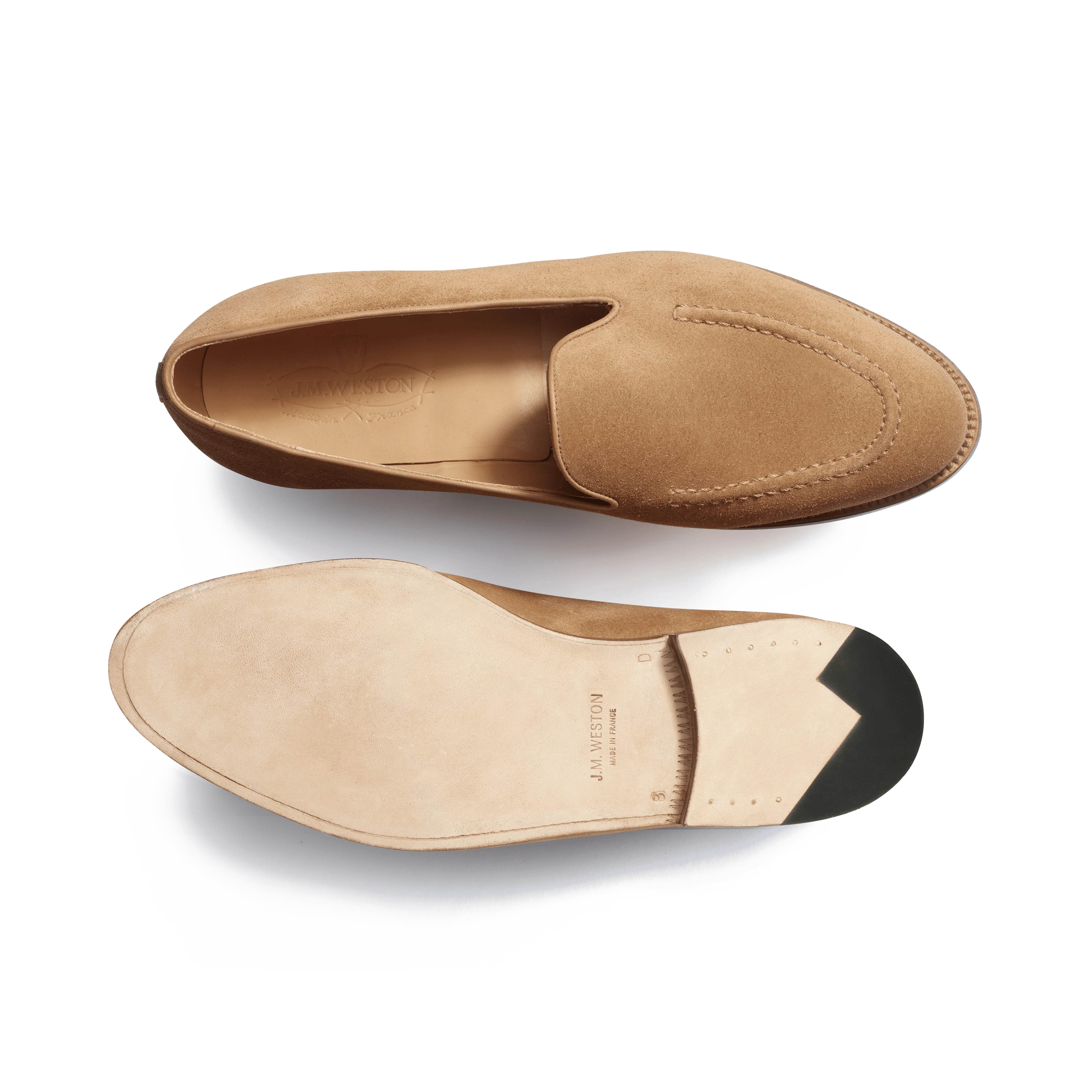 Mocassin Menton [homme velours marron camel] - Image 4
