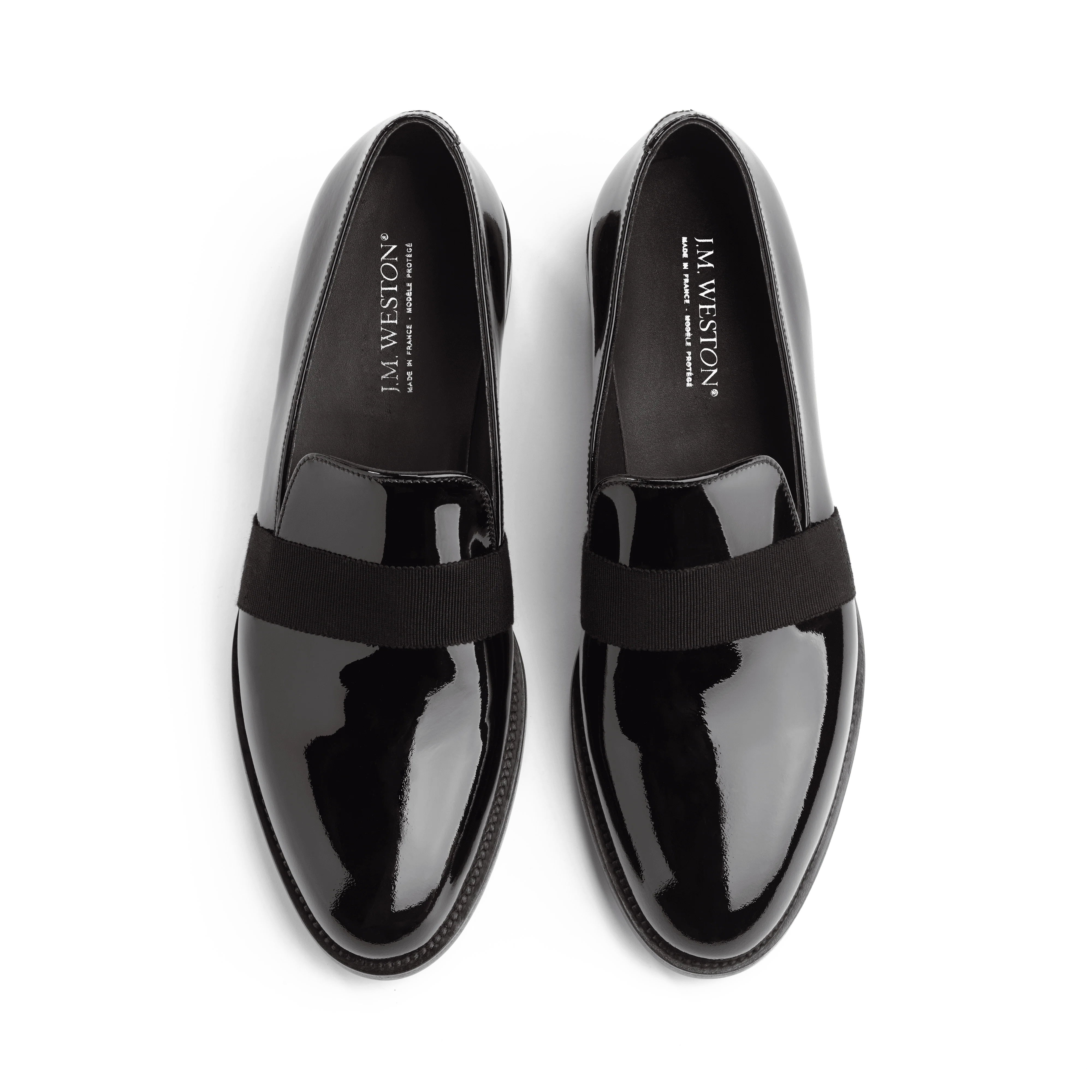 Mocassin smoking [femme cuir vernis noir] - Image 3