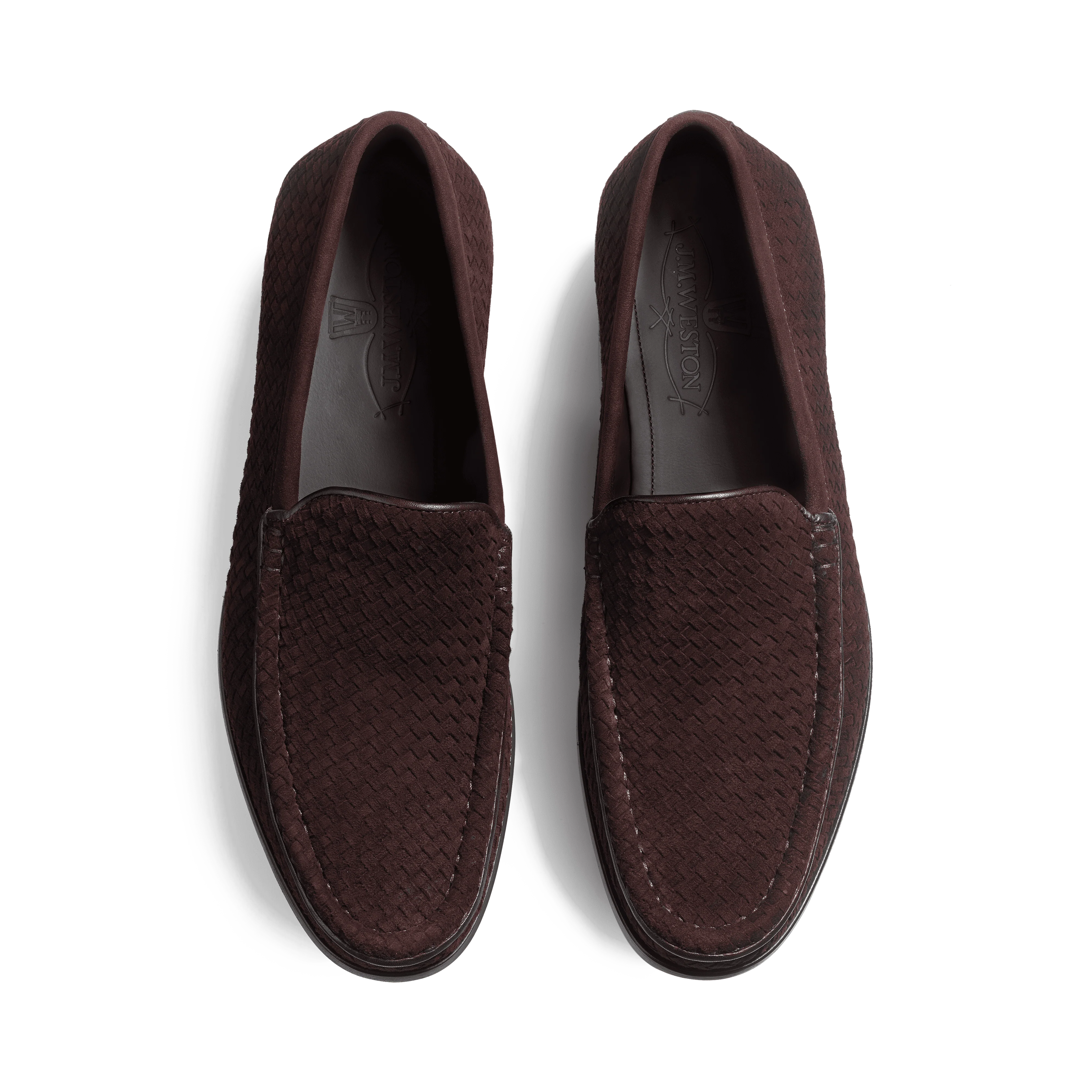 Mocassin Souple Tressé Calvi [homme velours marron ébène] - Image 3