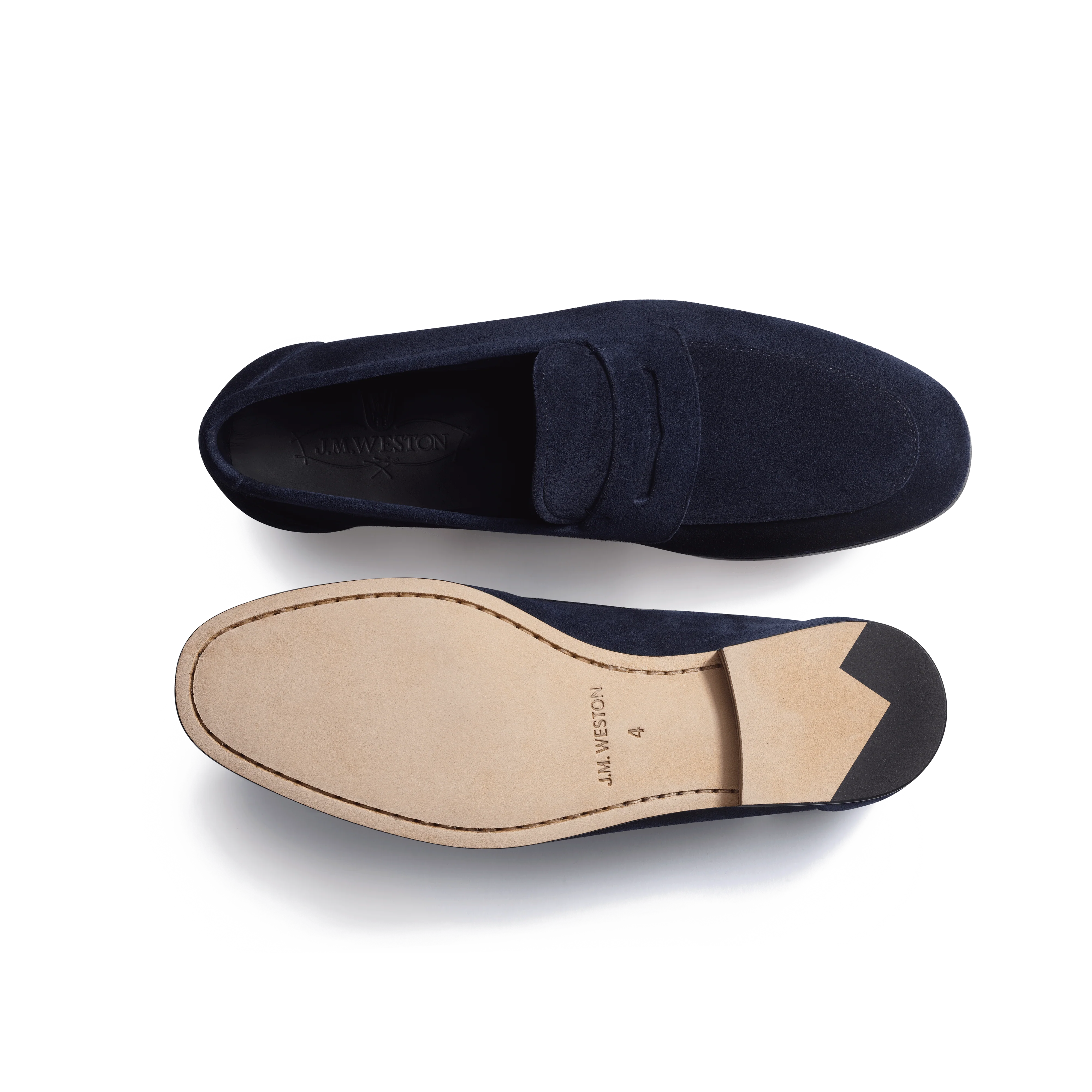 Mocassin Woogie [femme cuir veau velours marine] - Image 4