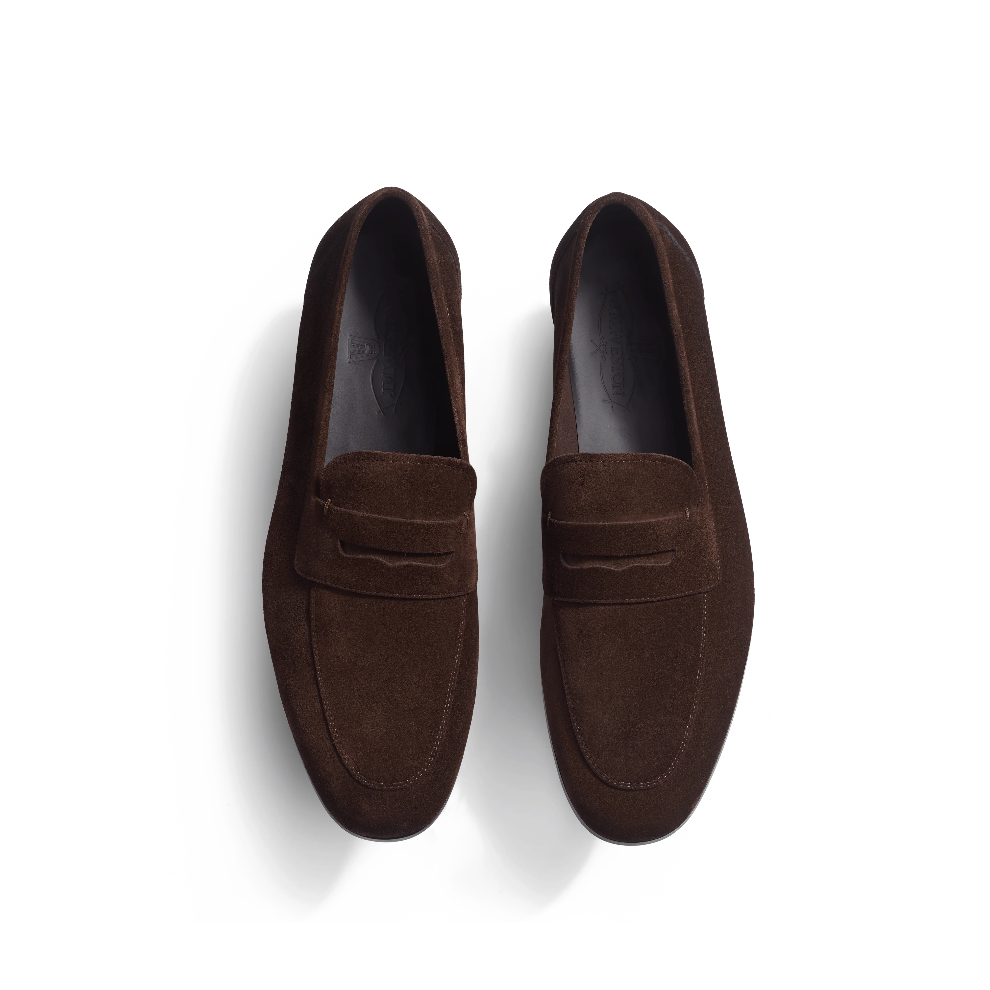 Mocassin Woogie [homme cuir veau velours marron foncé] - Image 3