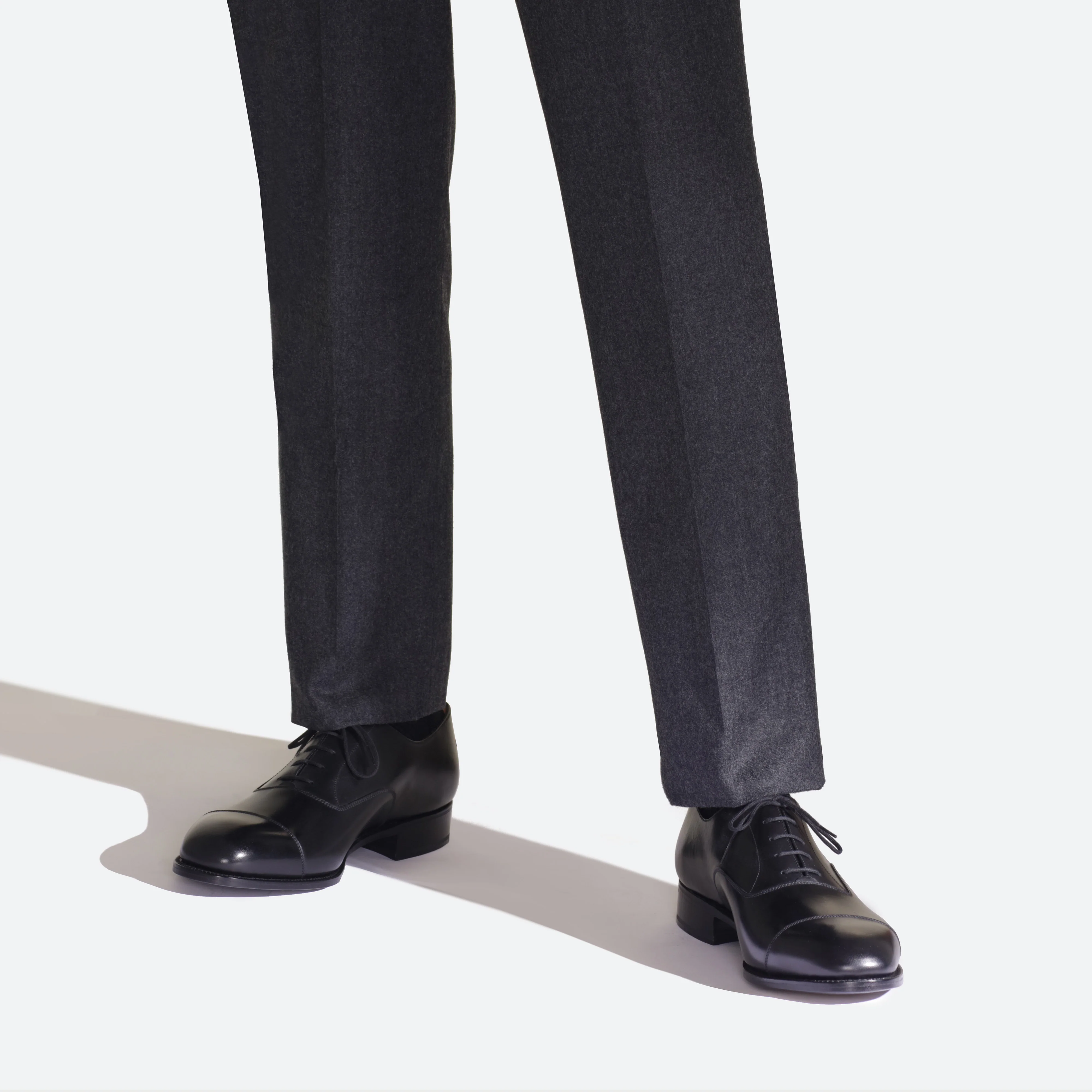 Richelieu bout droit [Homme cuir lisse noir] - Image 5